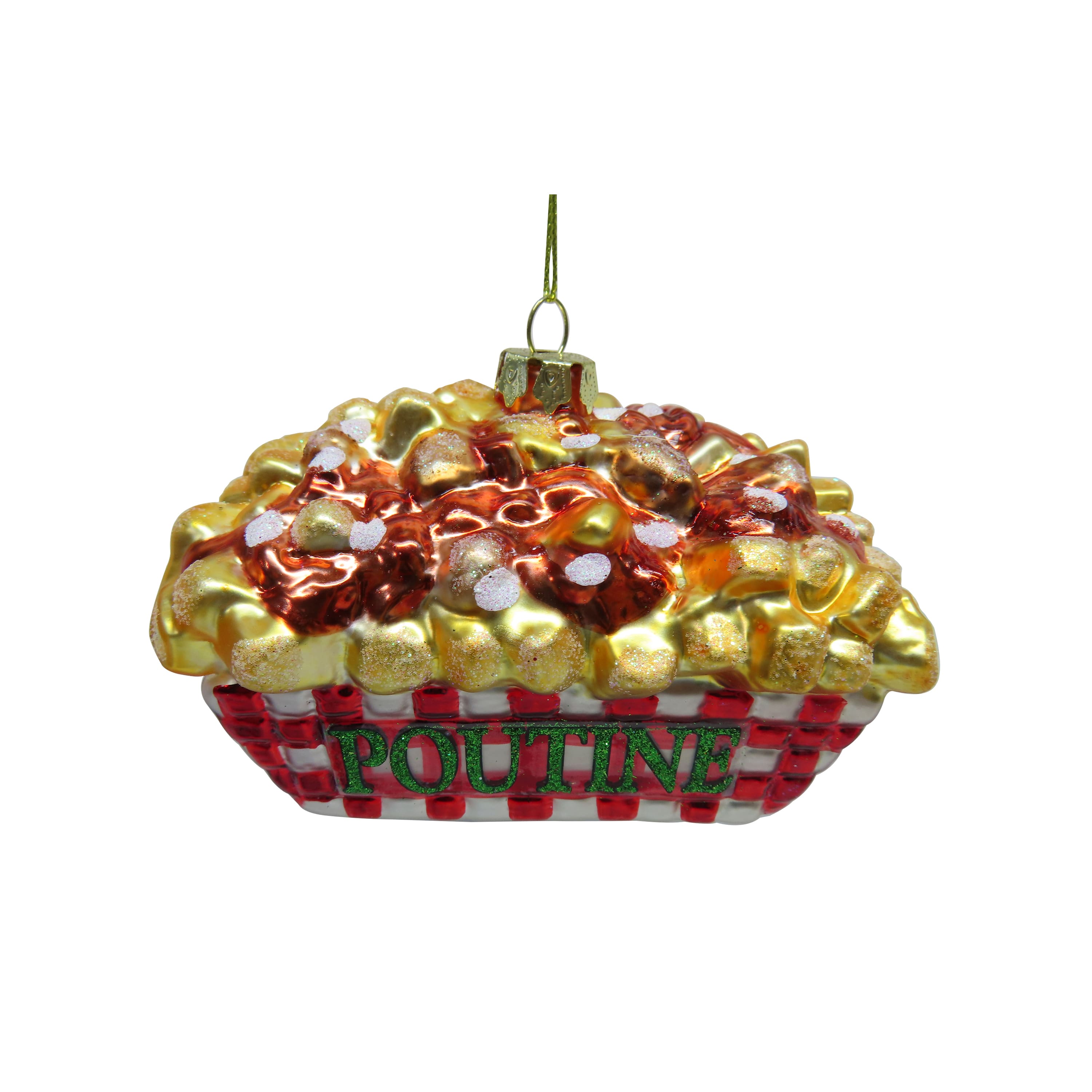 4.5" Poutine Hand Painted Glass Ornament by Ashland®