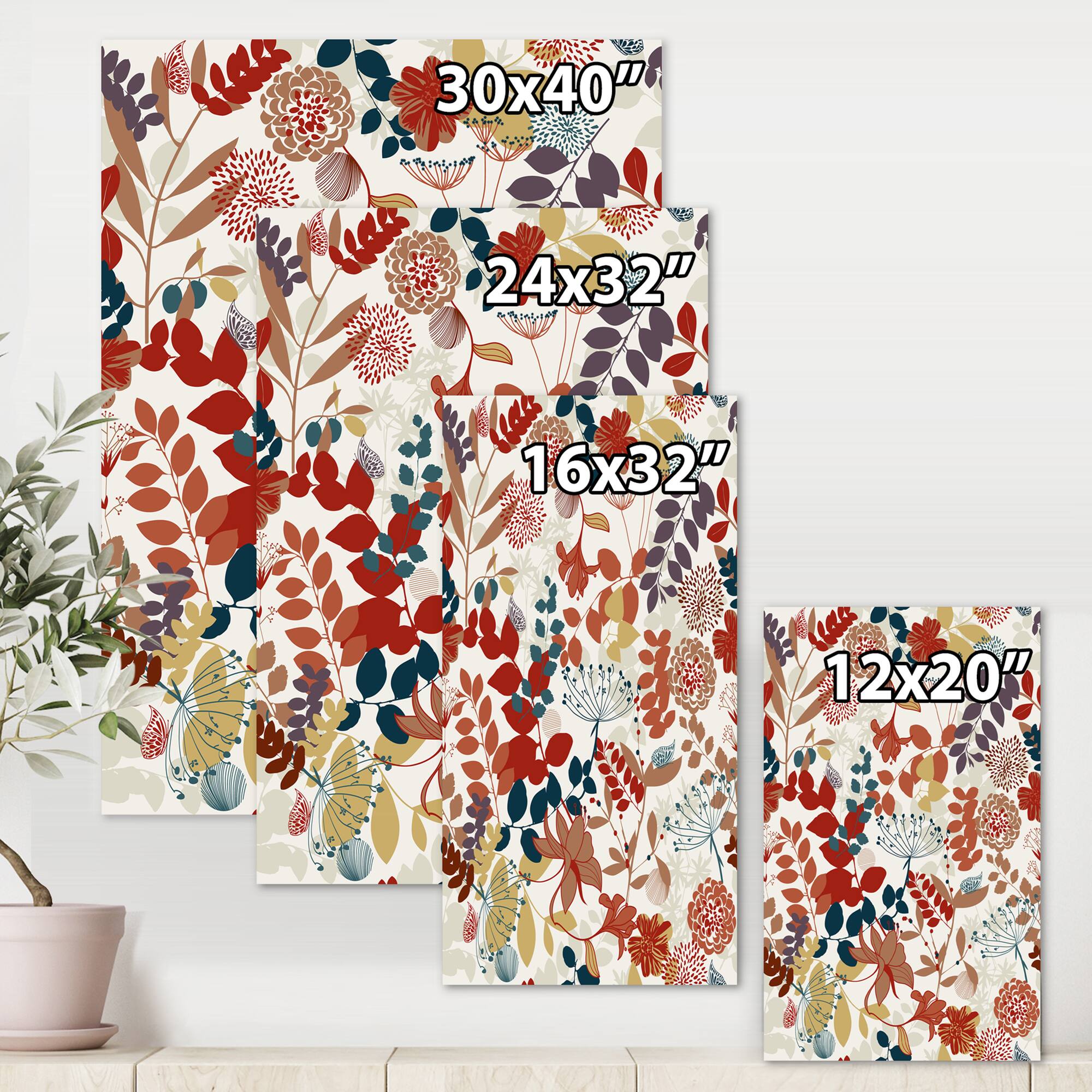 Designart - Retro Botanical Garden