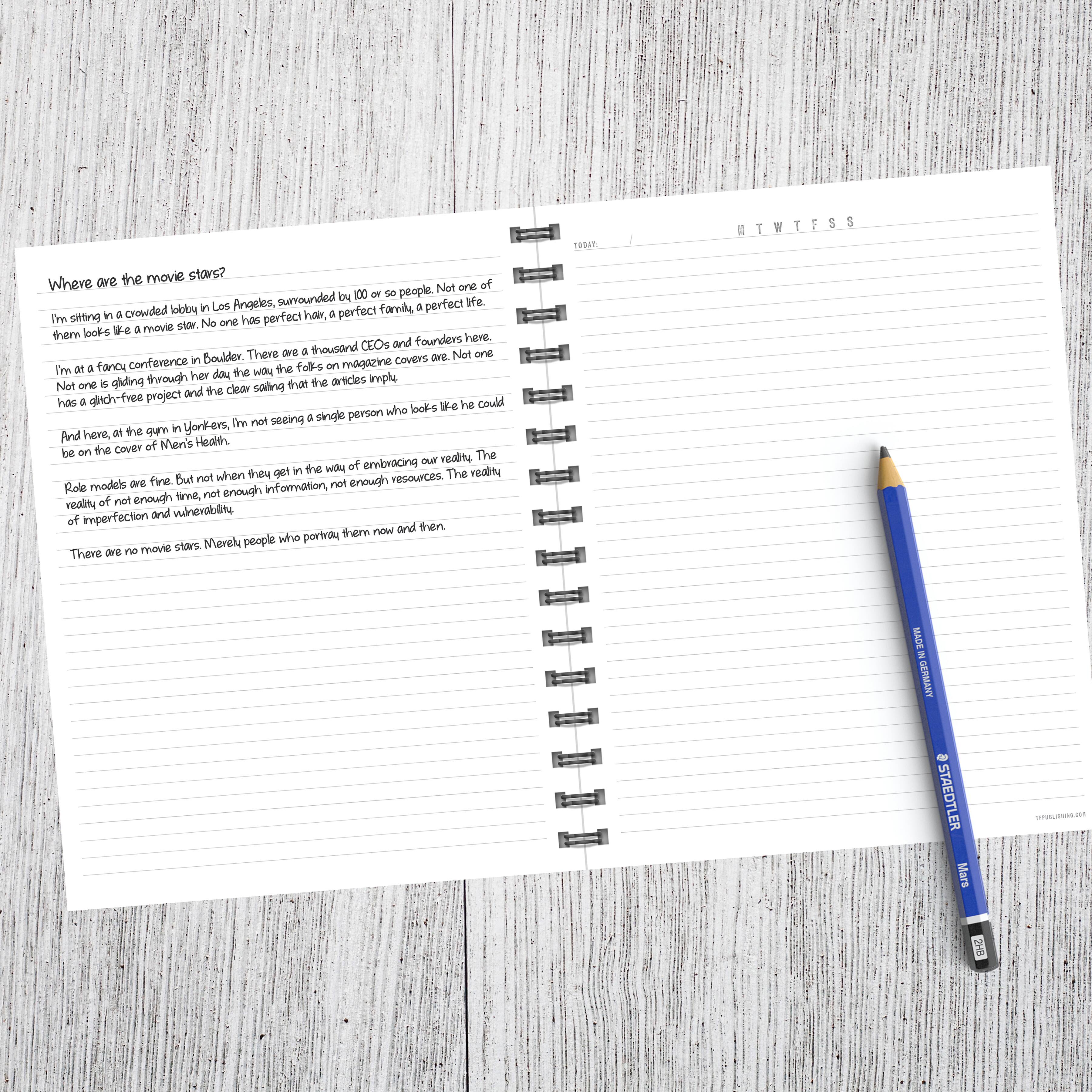 TF Publishing Michigan Blue Plaid Journal