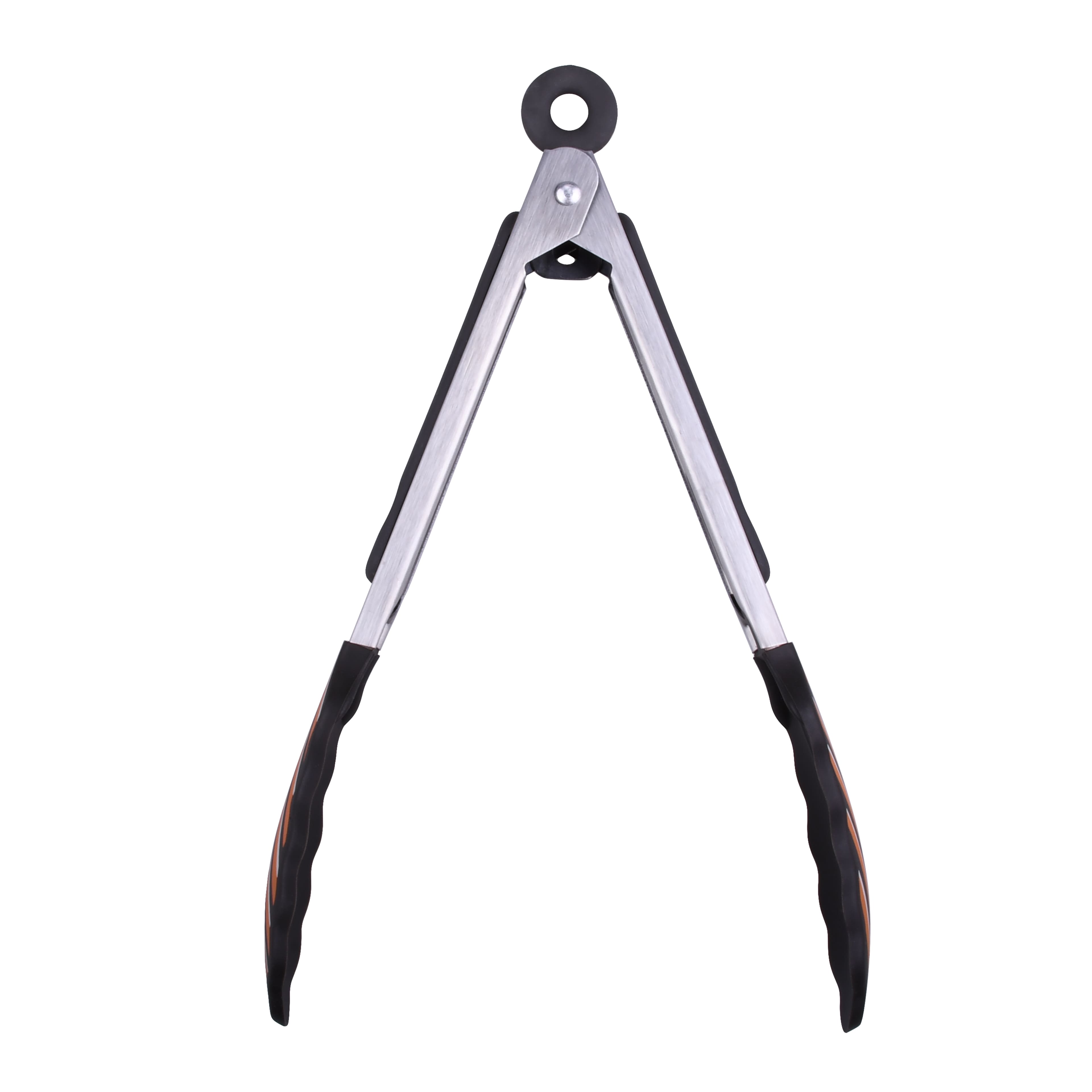 Black & Orange Stripes Mini Tongs by Makery™