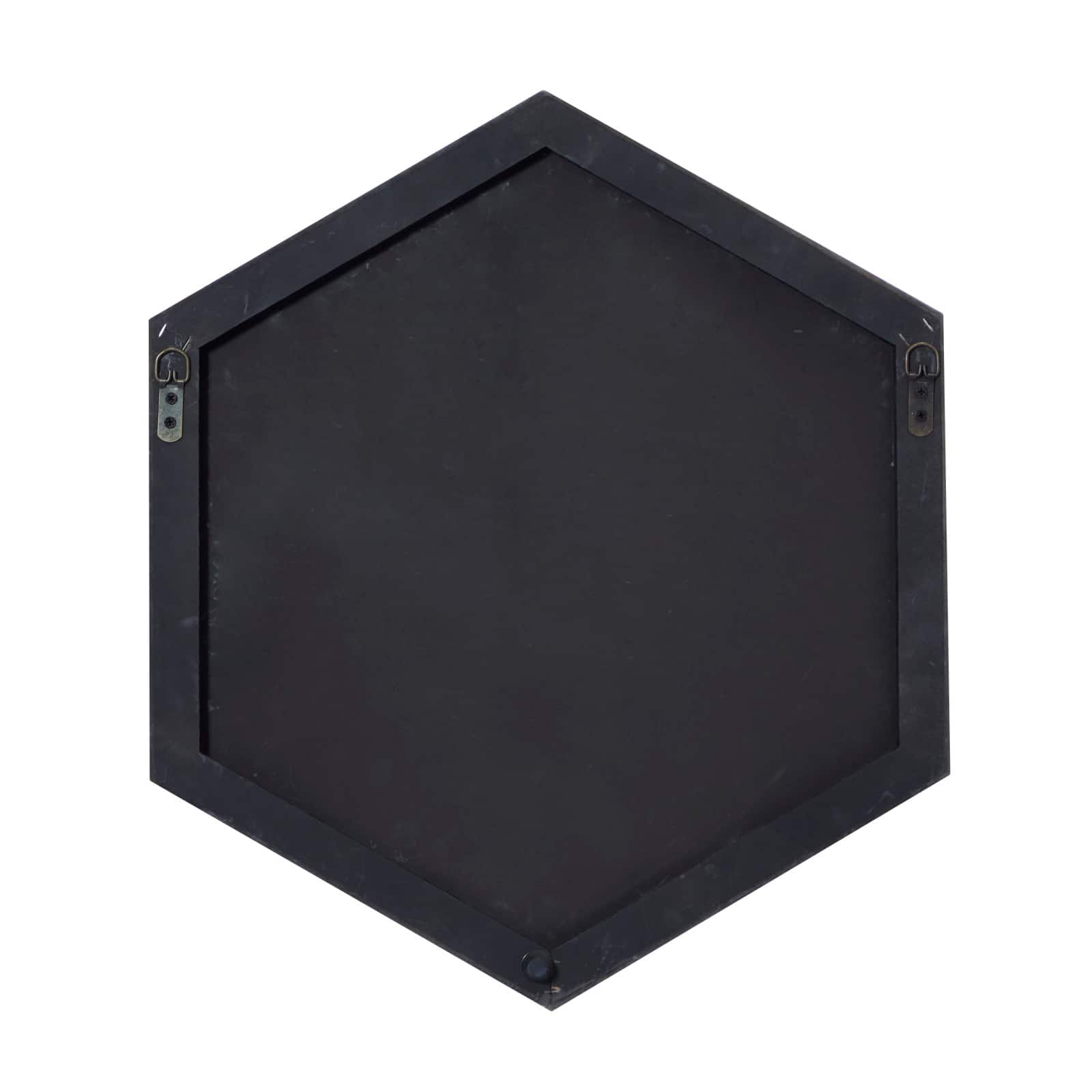 CosmoLiving by Cosmopolitan Black Contemporary Wood Wall Mirror, 21" x 24"