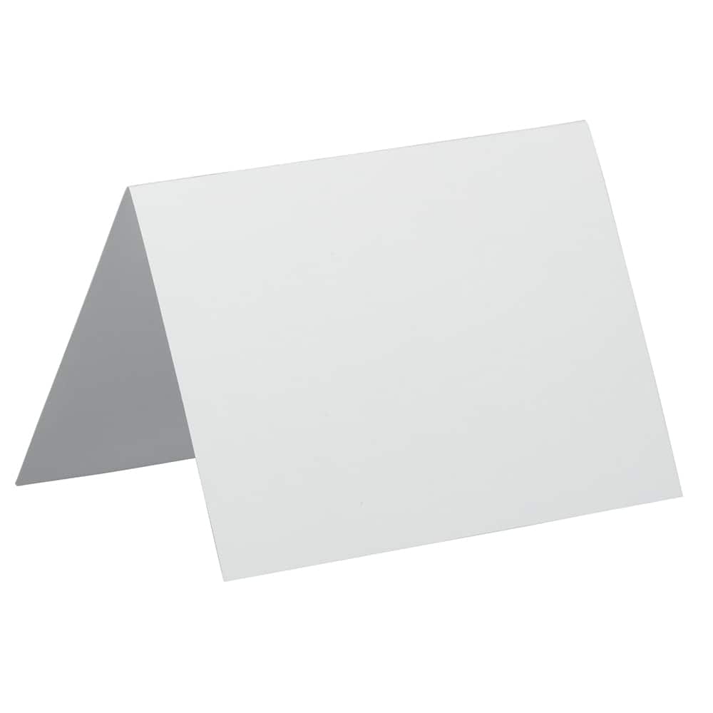 JAM Paper 3.5" x 4.875" Strathmore Bright White Wove Blank Foldover Cards