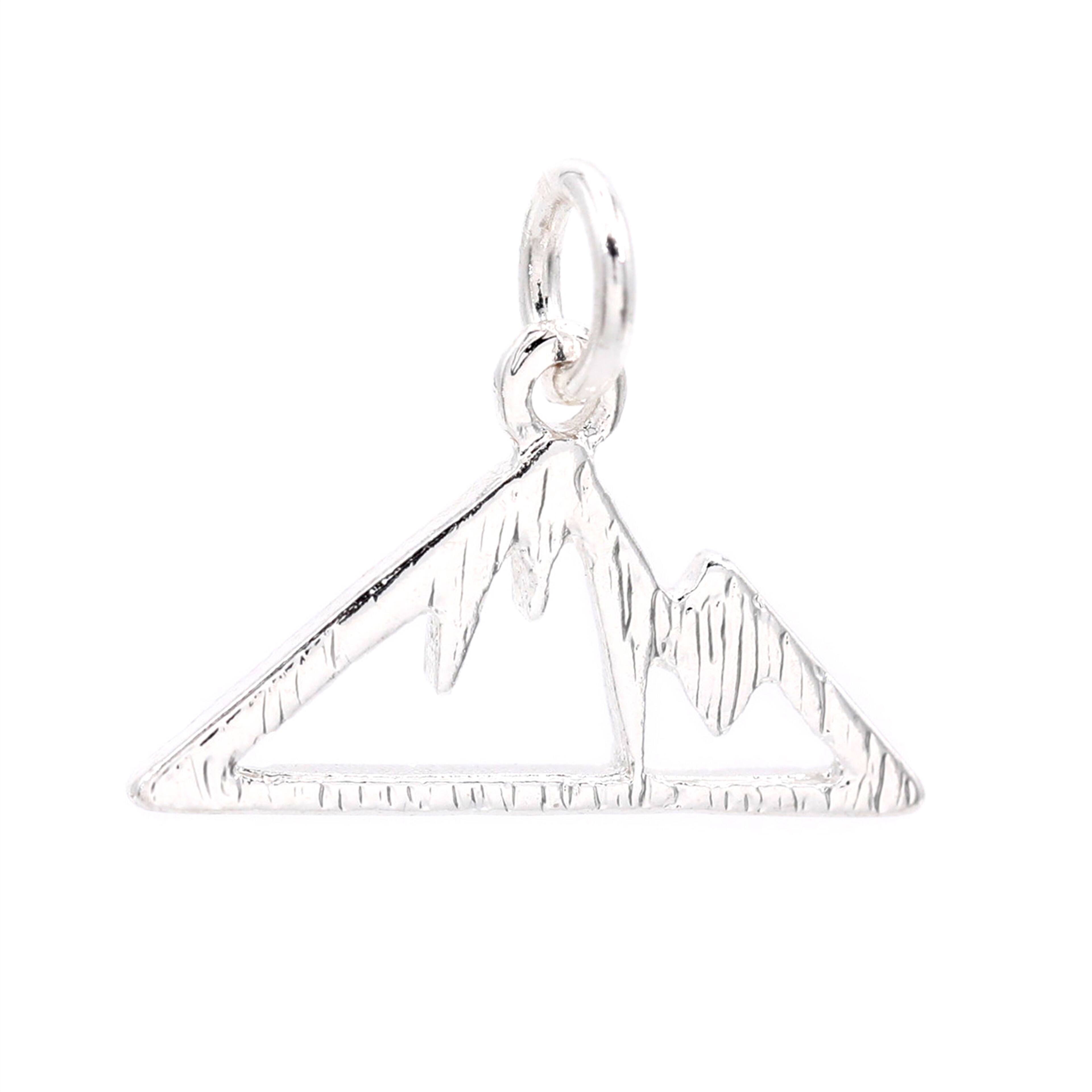 Silver Plated Mountain Charm by Bead Landing™