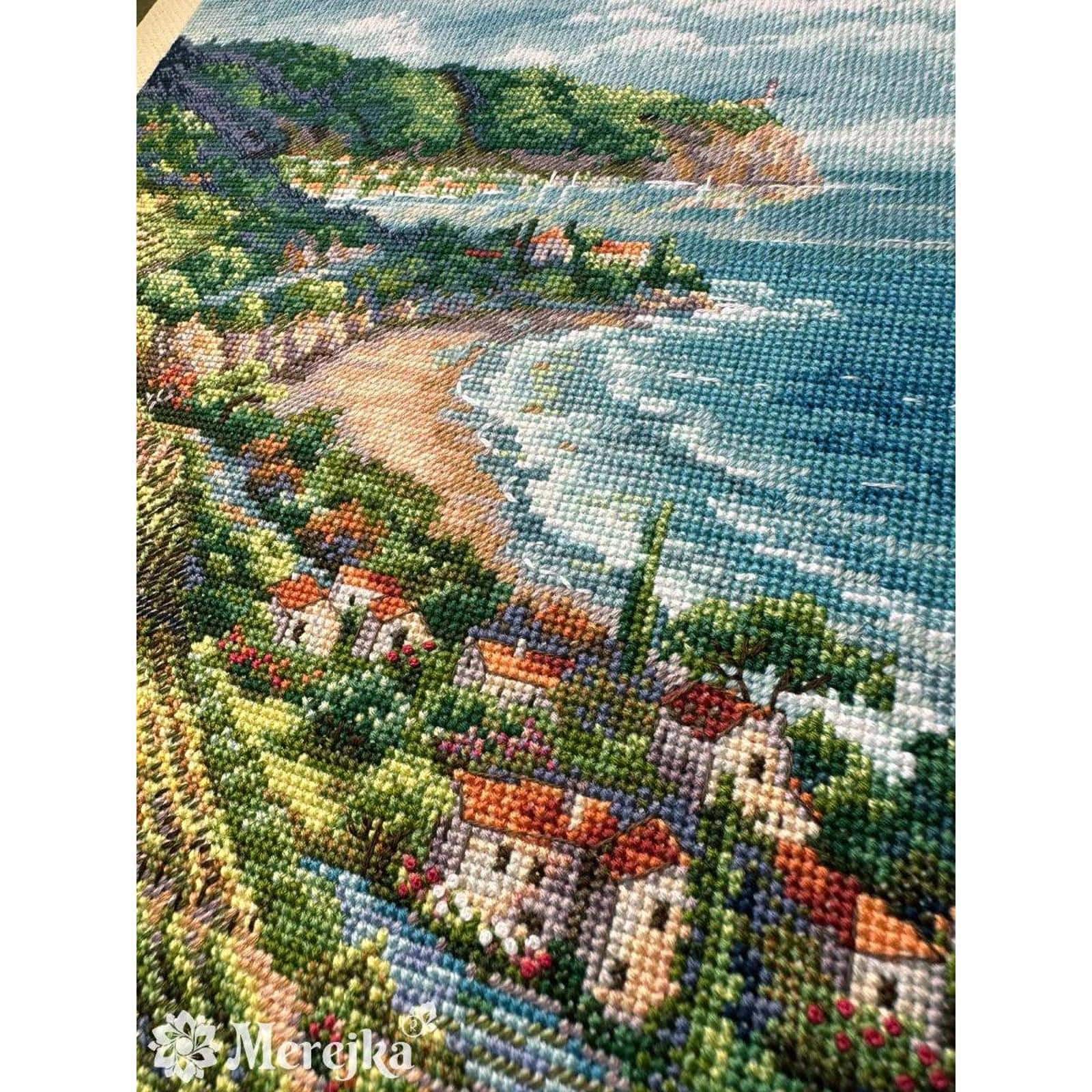 Merejka Coastline View Counted Cross Stitch Kit