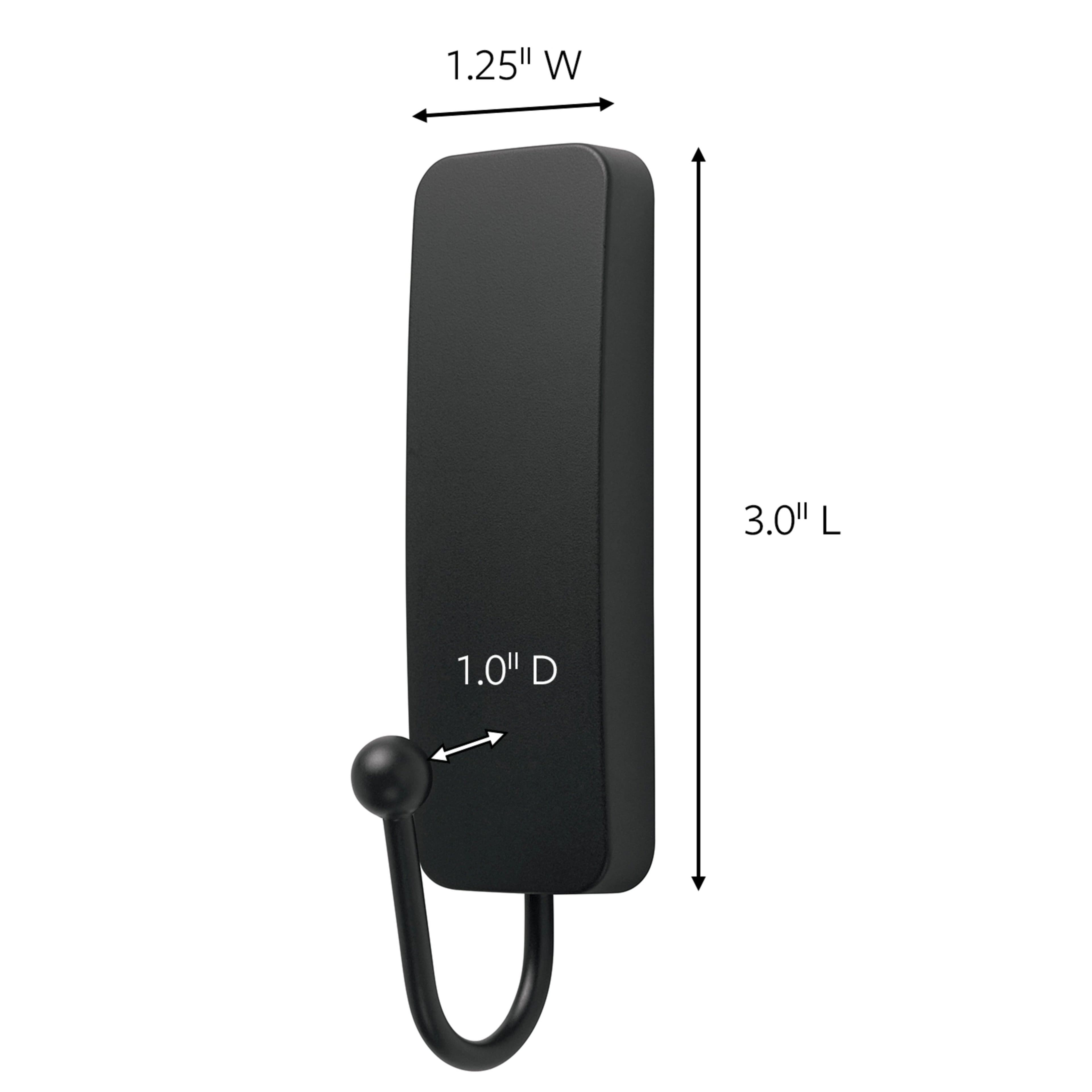 Command™ Medium Decorative Hook, Matte Black
