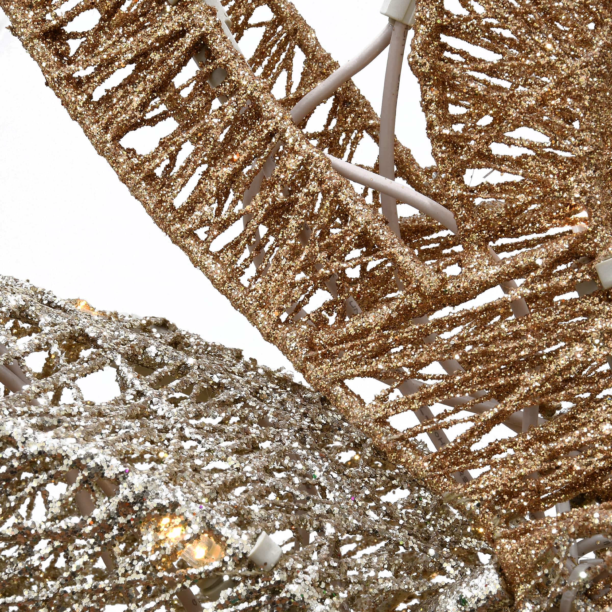48" Crystal Splendor Reindeer Decoration, White LED Lights