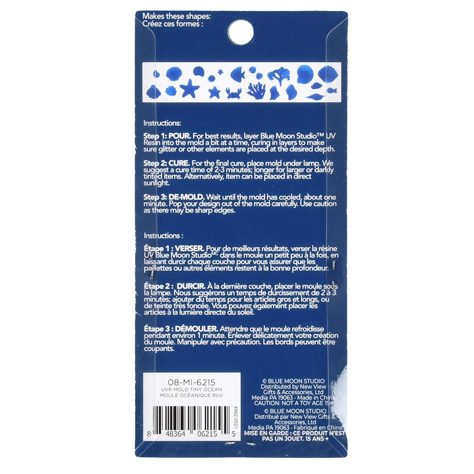 Blue Moon Studio™ UV Resin Craft Silicone Tiny Ocean Mould