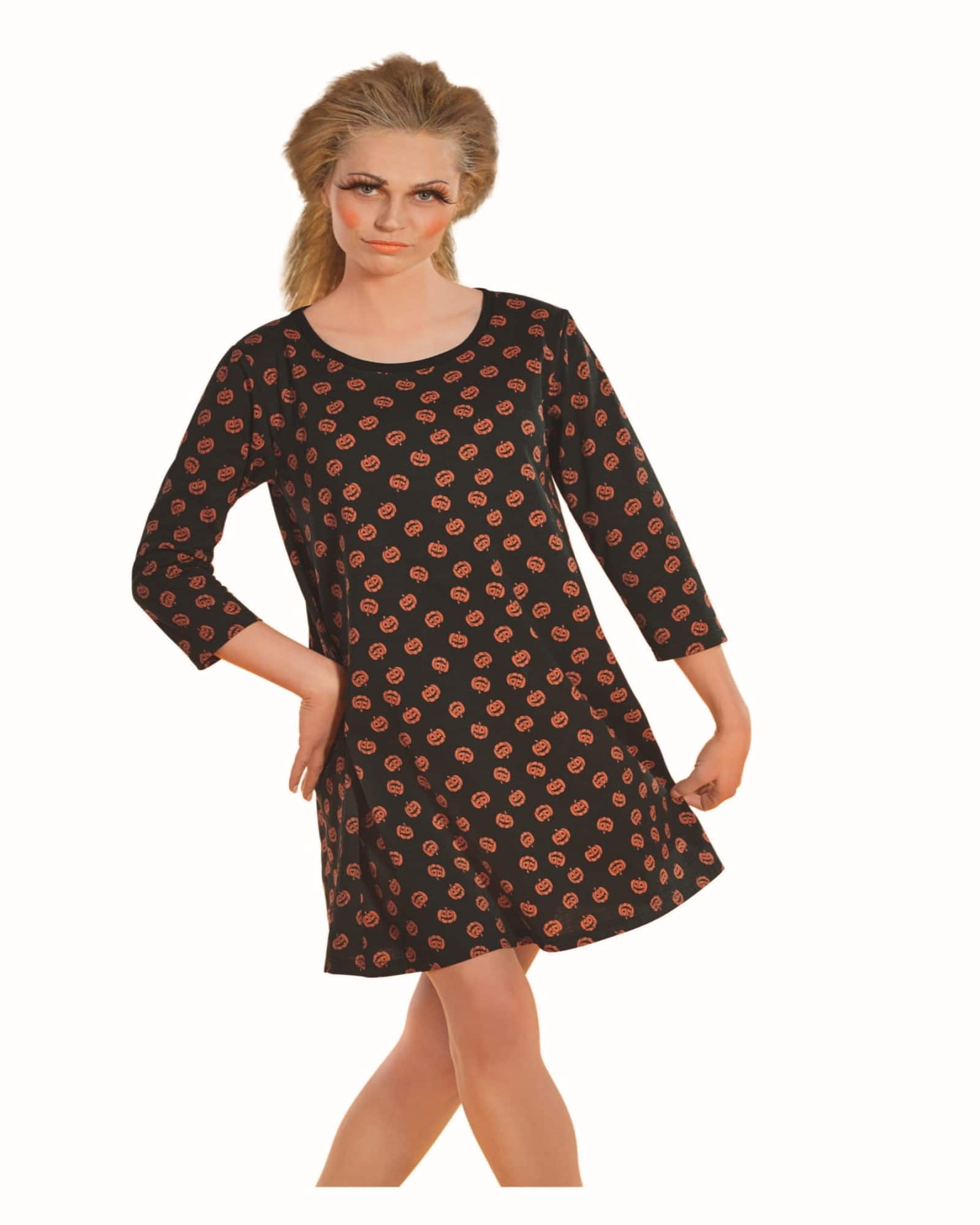 Black & Orange Pumpkin Ladies Costume