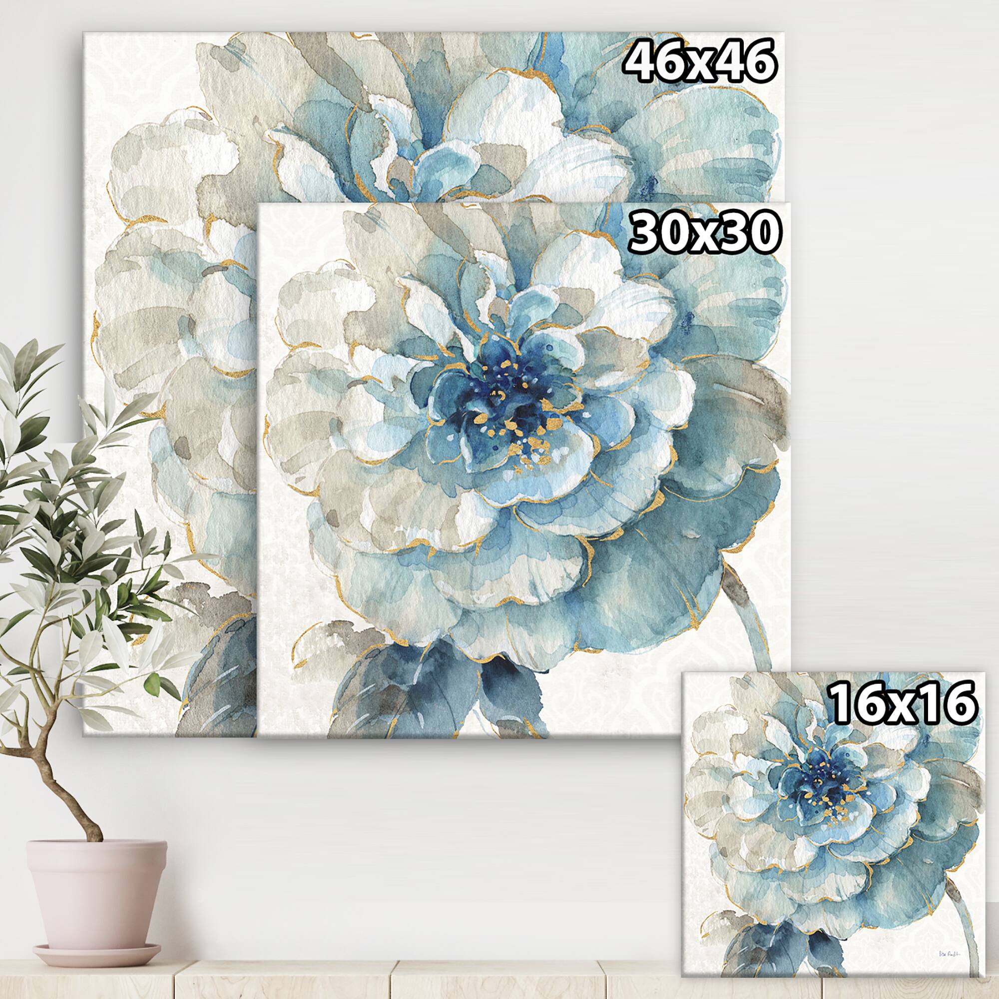 Designart - Indigold Gold Country FLower