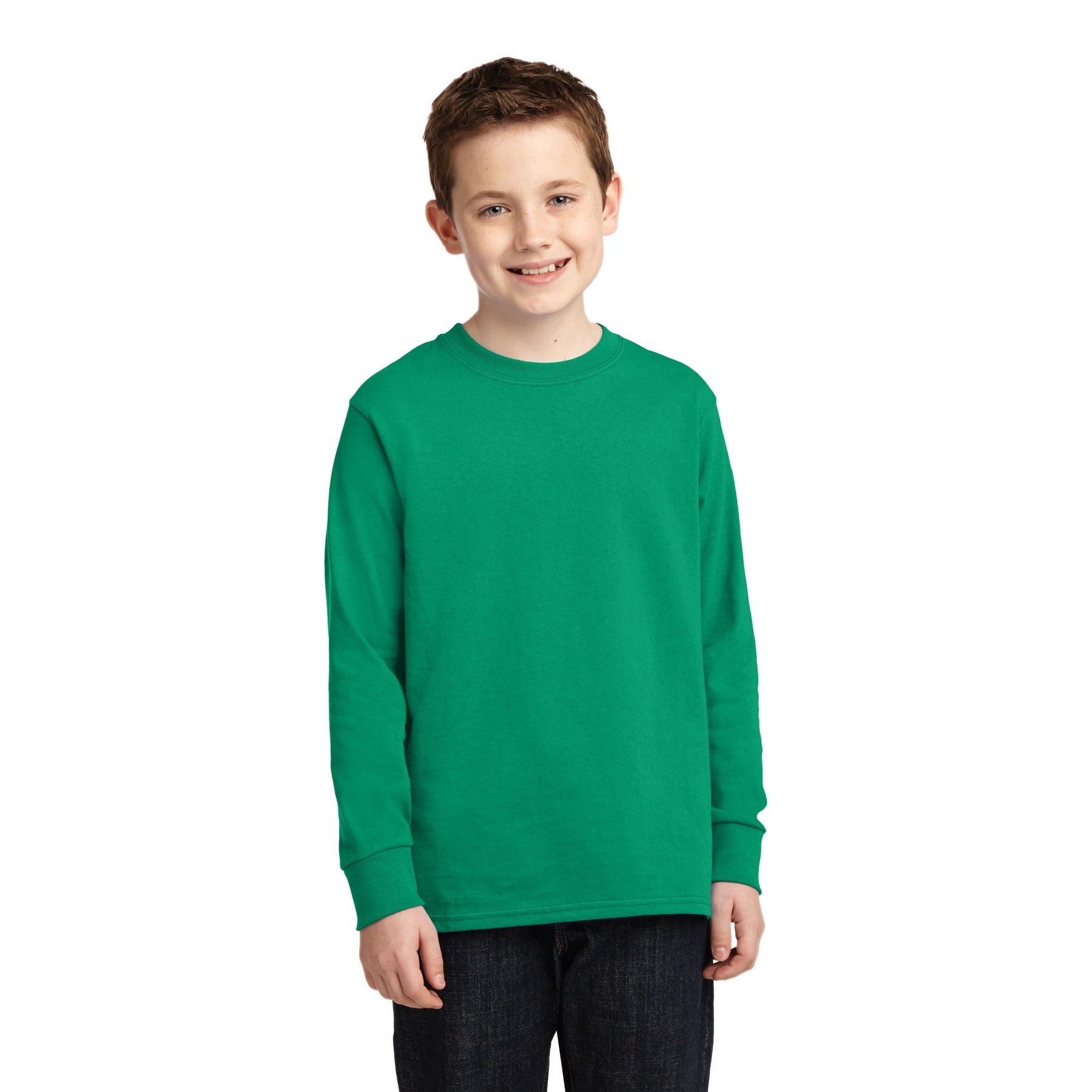 Port & Company® Youth Long Sleeve Core Cotton T-Shirt