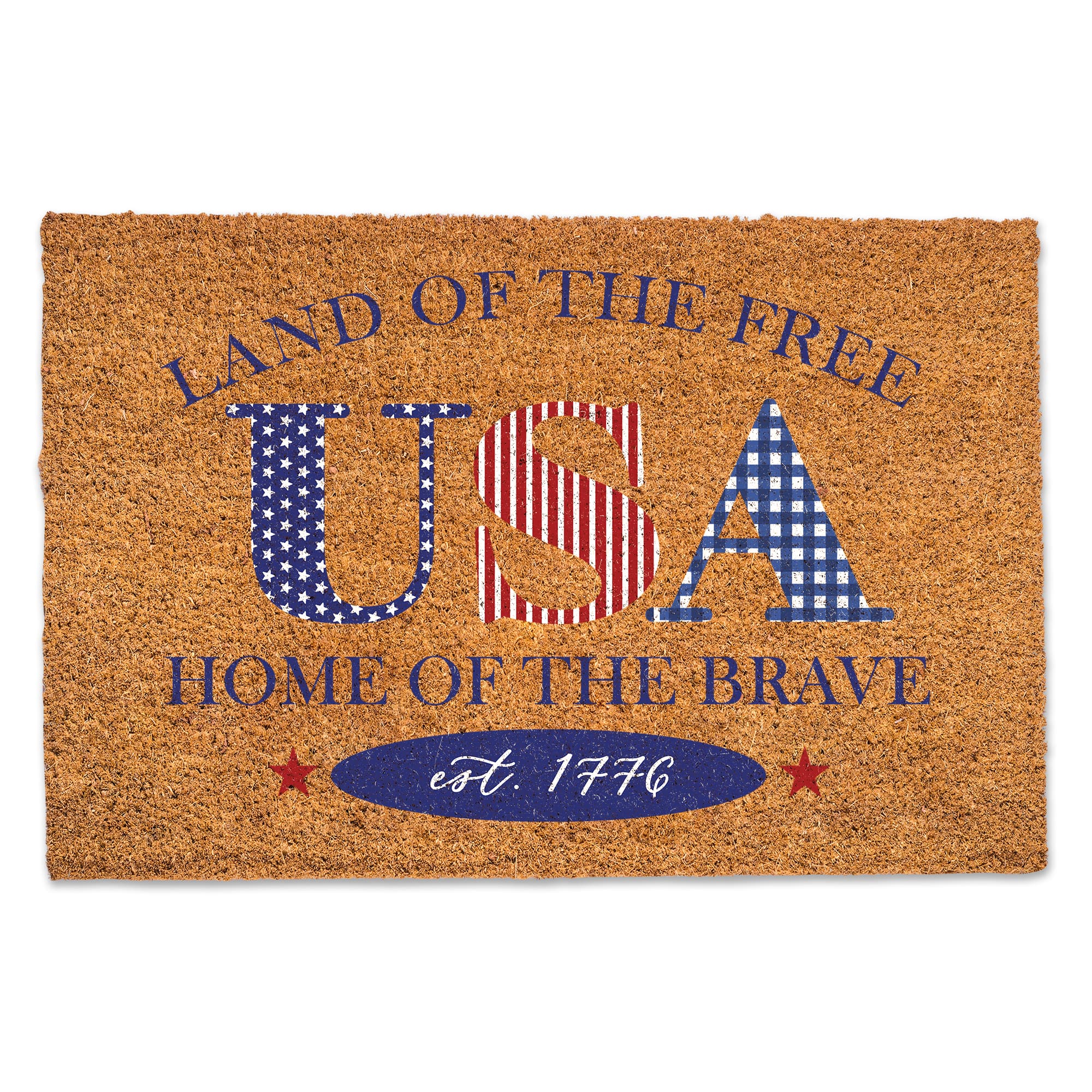 Stars & Stripes USA Coir Door Mat