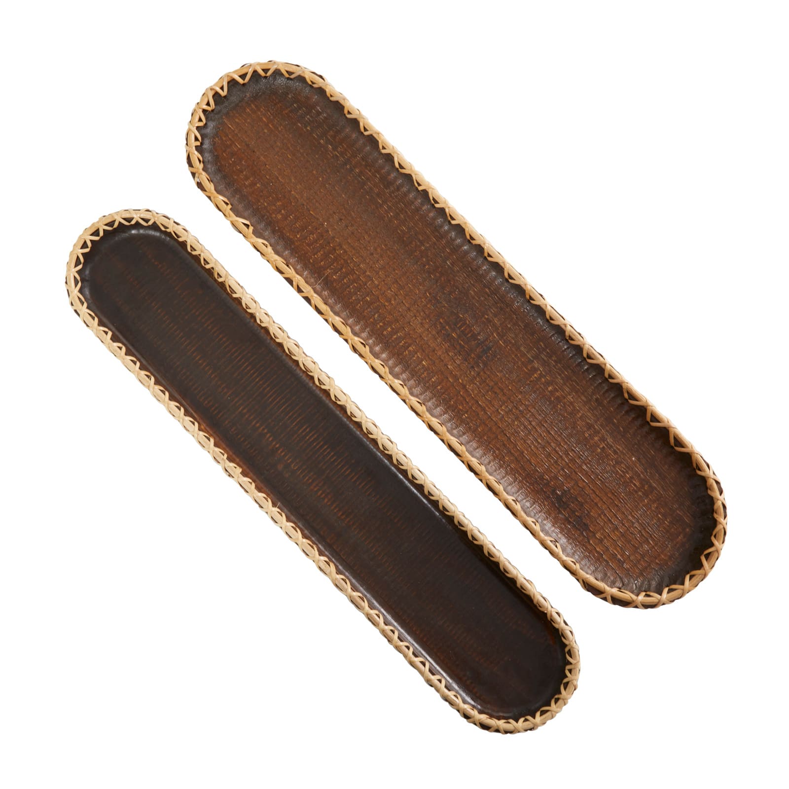 Dark Brown Mango Wood Nesting Tray Set