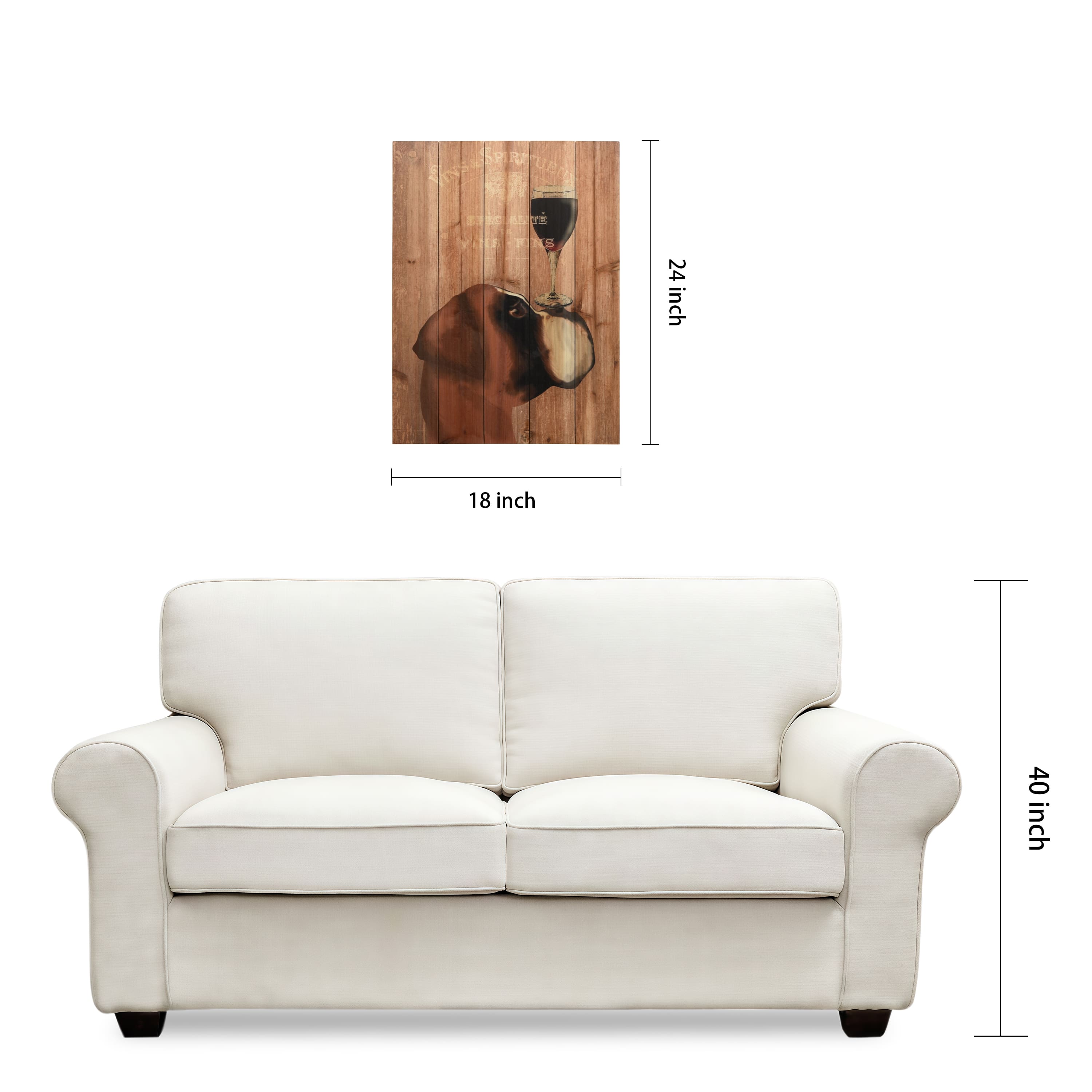 Empire Art Direct 24" x 18" Dog Au Vin Boxer Wall Art