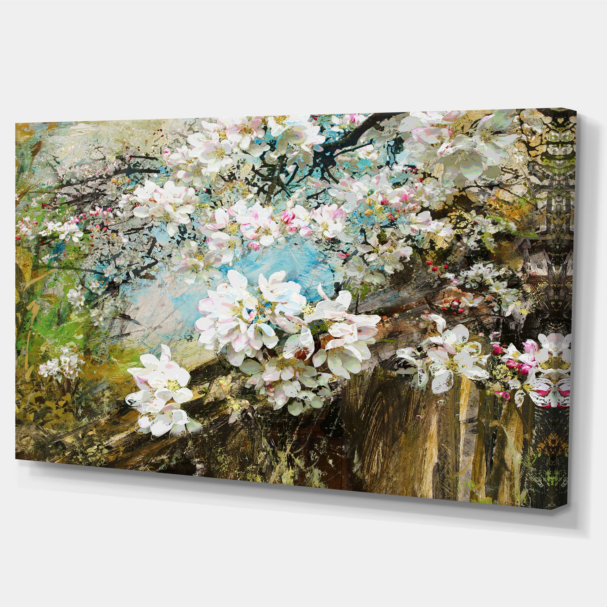 Designart - Apple Blossoms With White Flowers