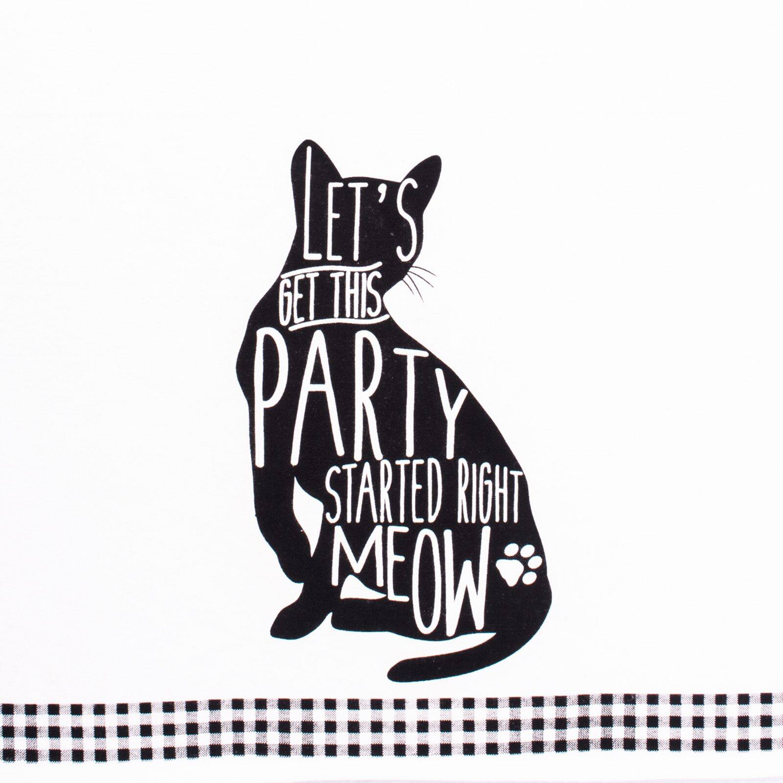 DII® Cat Prints Dishtowel Set