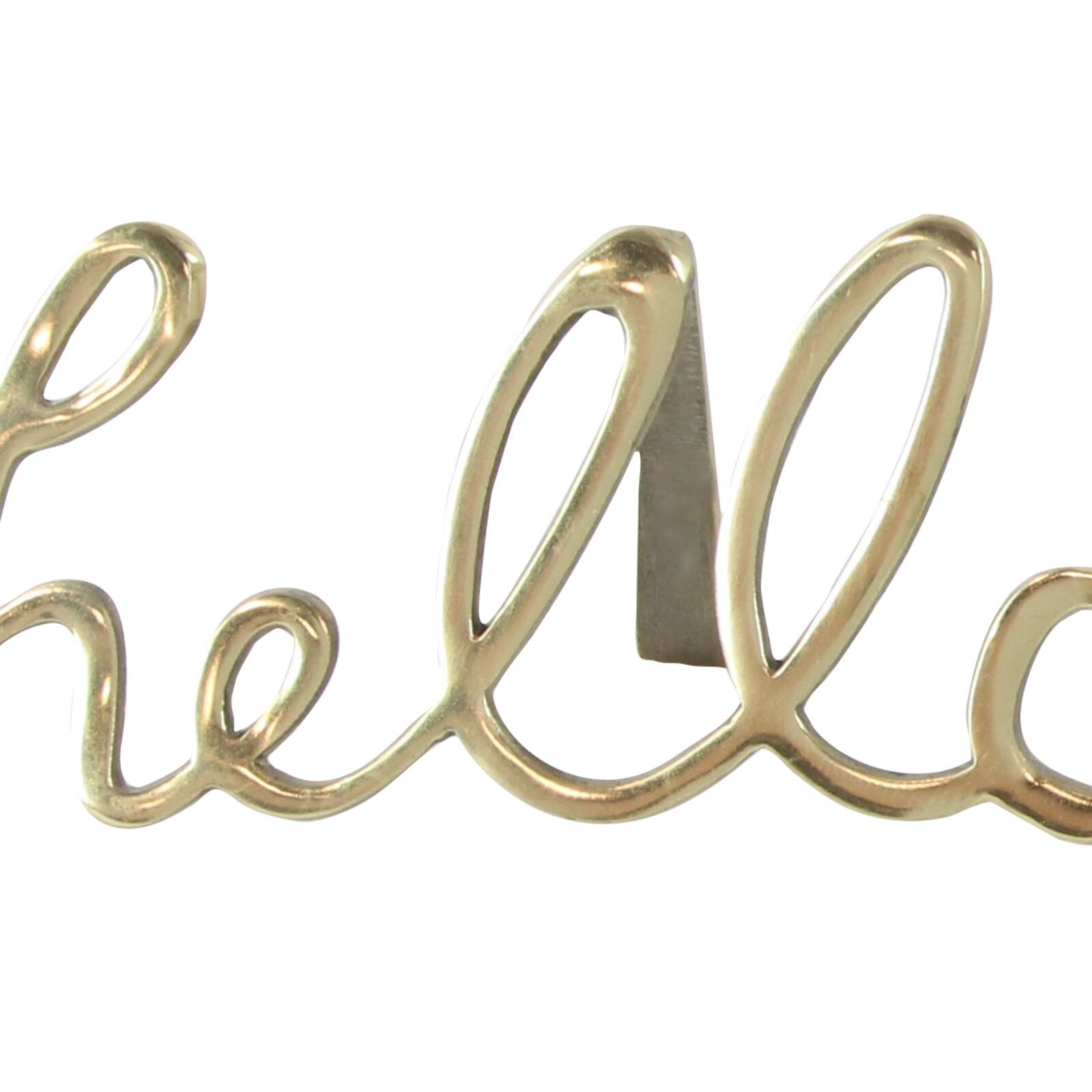 CosmoLiving by Cosmopolitan Hello Glam Décor Sign Set