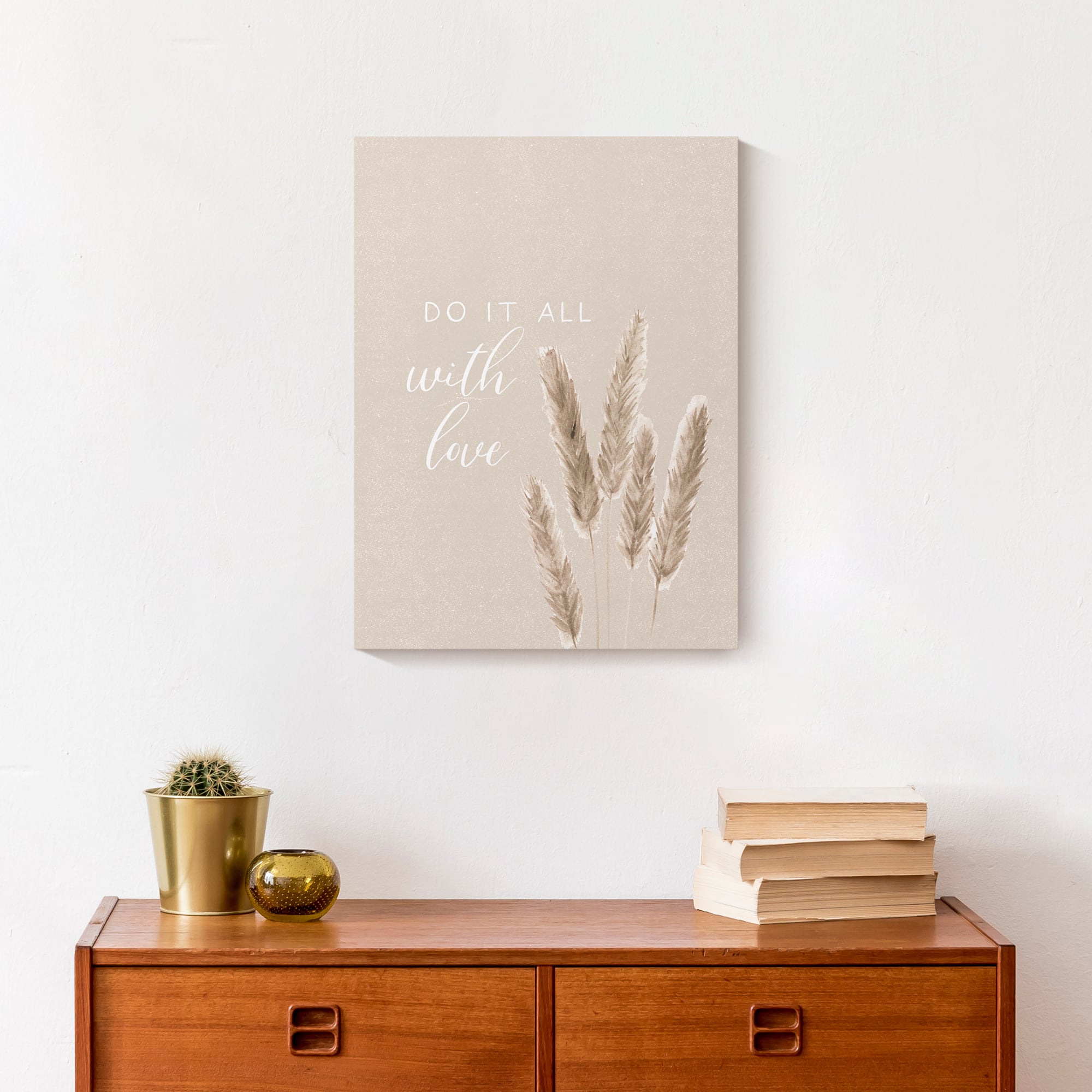 Do It All With Love 12" x 16" Canvas Wall Art