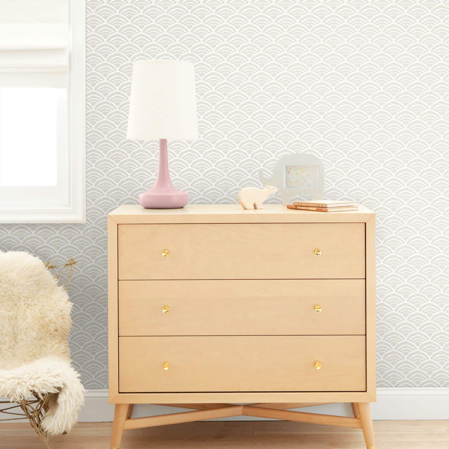 RoomMates Coastal Scallop Peel & Stick Wallpaper