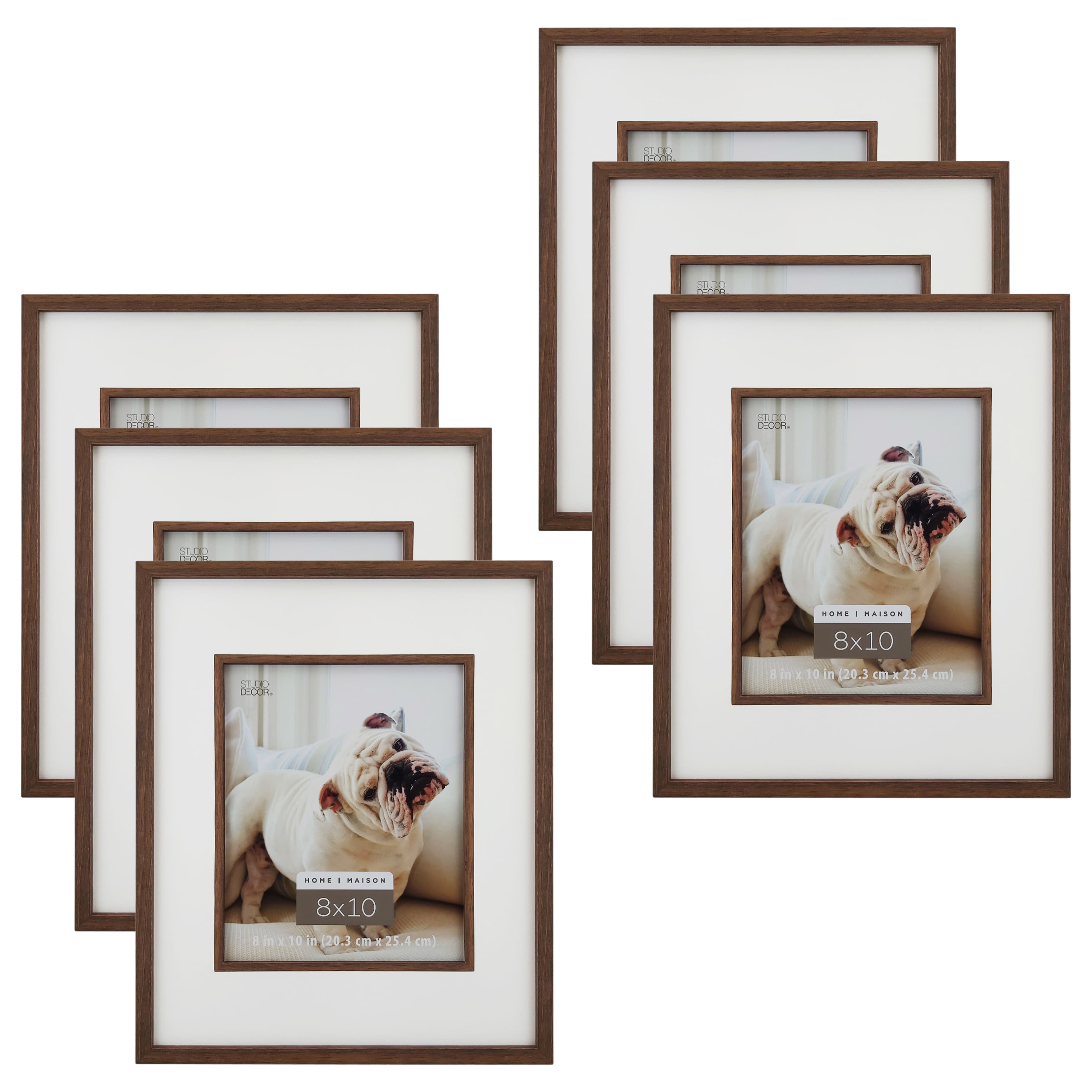 6 Pack: Walnut 8" x 10" Verdita Frame, Home Collection by Studio Décor®