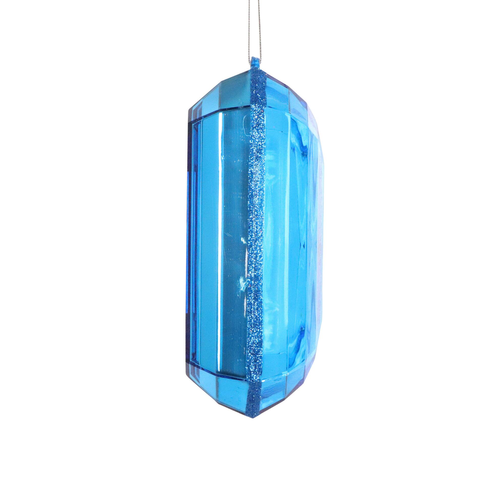 Vickerman 8" Rectangle Jewel Glitter Ornaments, 2ct.
