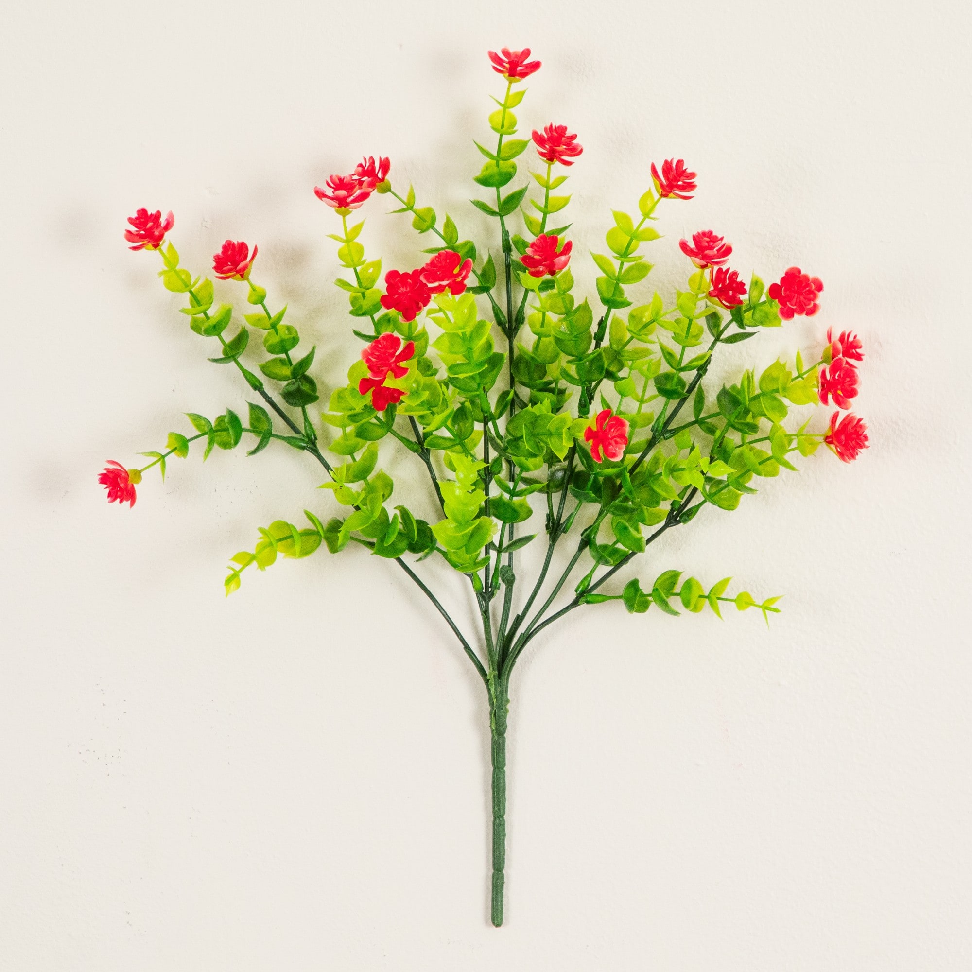 13" UV Resistant Artificial Flowering Mini Rose Bushes, 12ct.