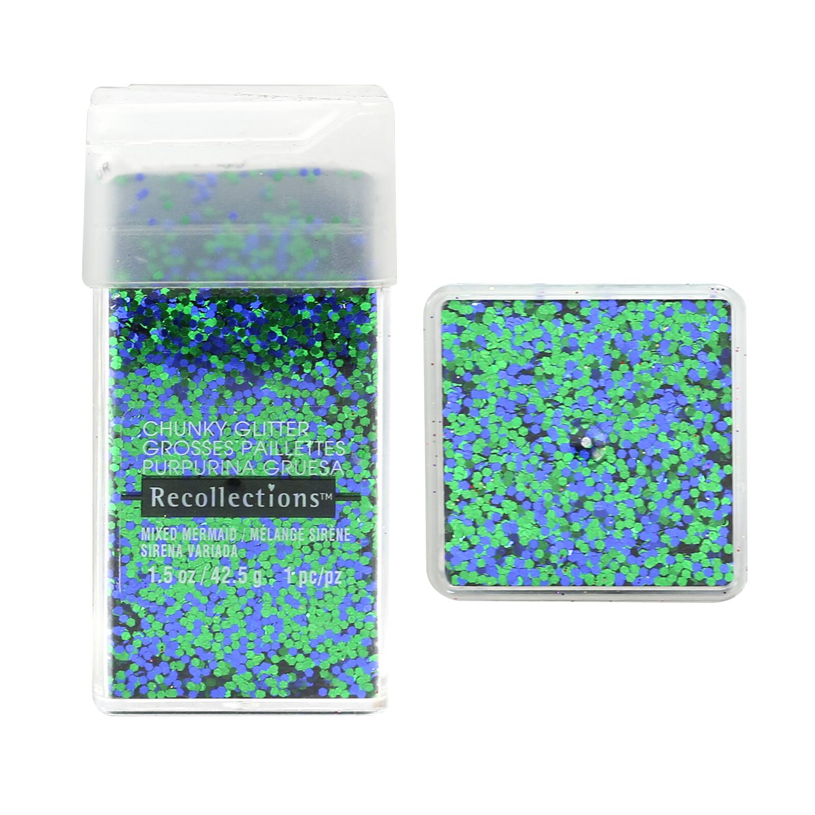 12 Pack: Mixed Mermaid Chunky Glitter by Recollections™