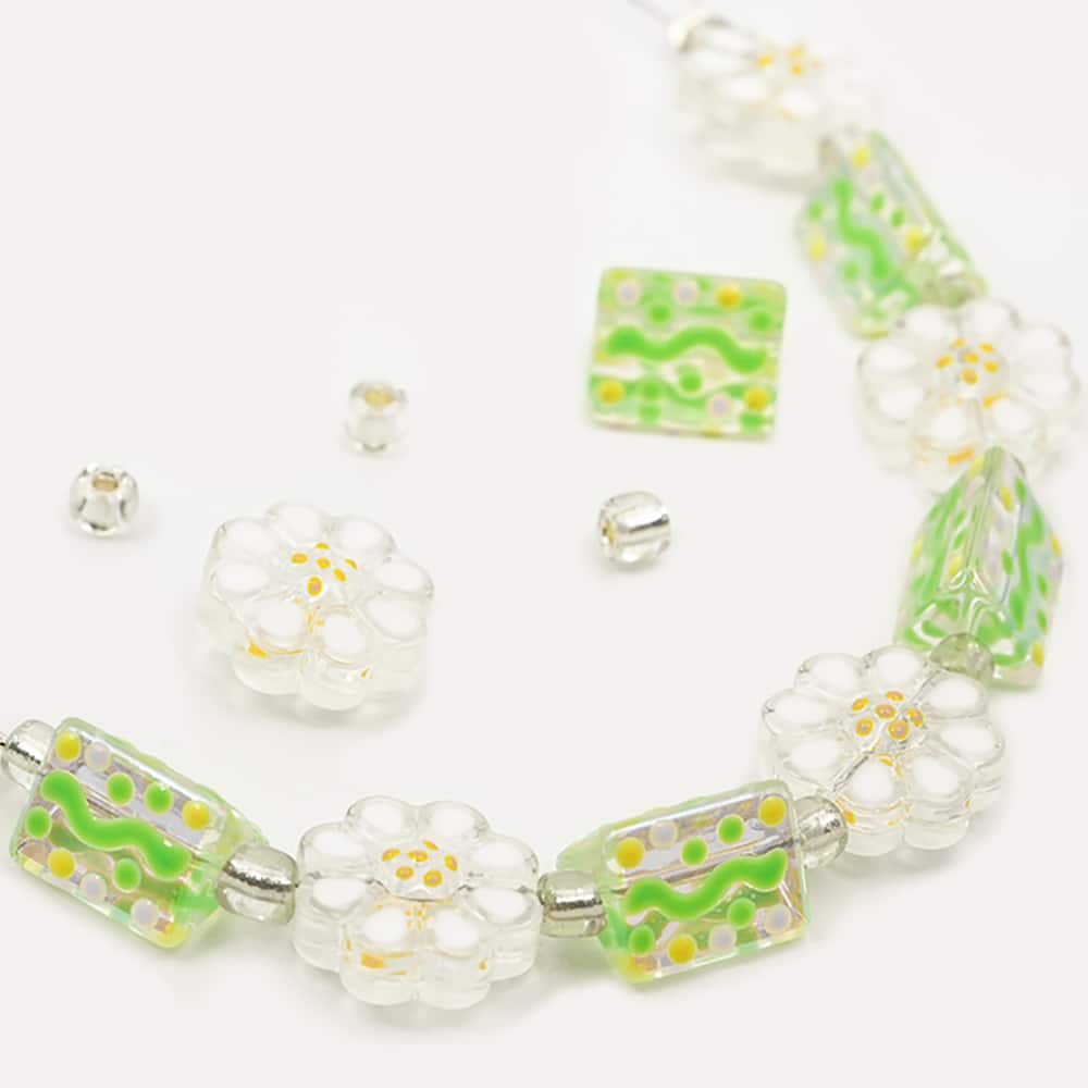Jesse James Beads Daisy & Geometric Shape Glass Beads