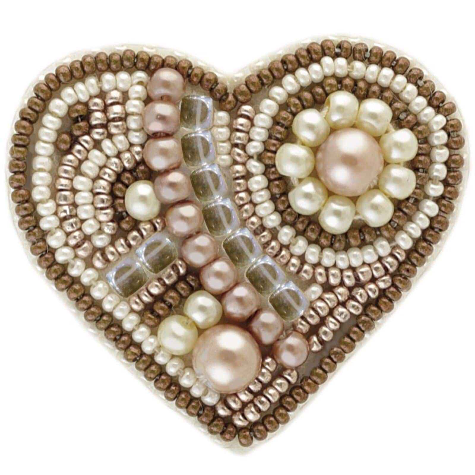 Crystal Art Beadwork Kit For Creating Brooch Set Of Pictures Gingerbread