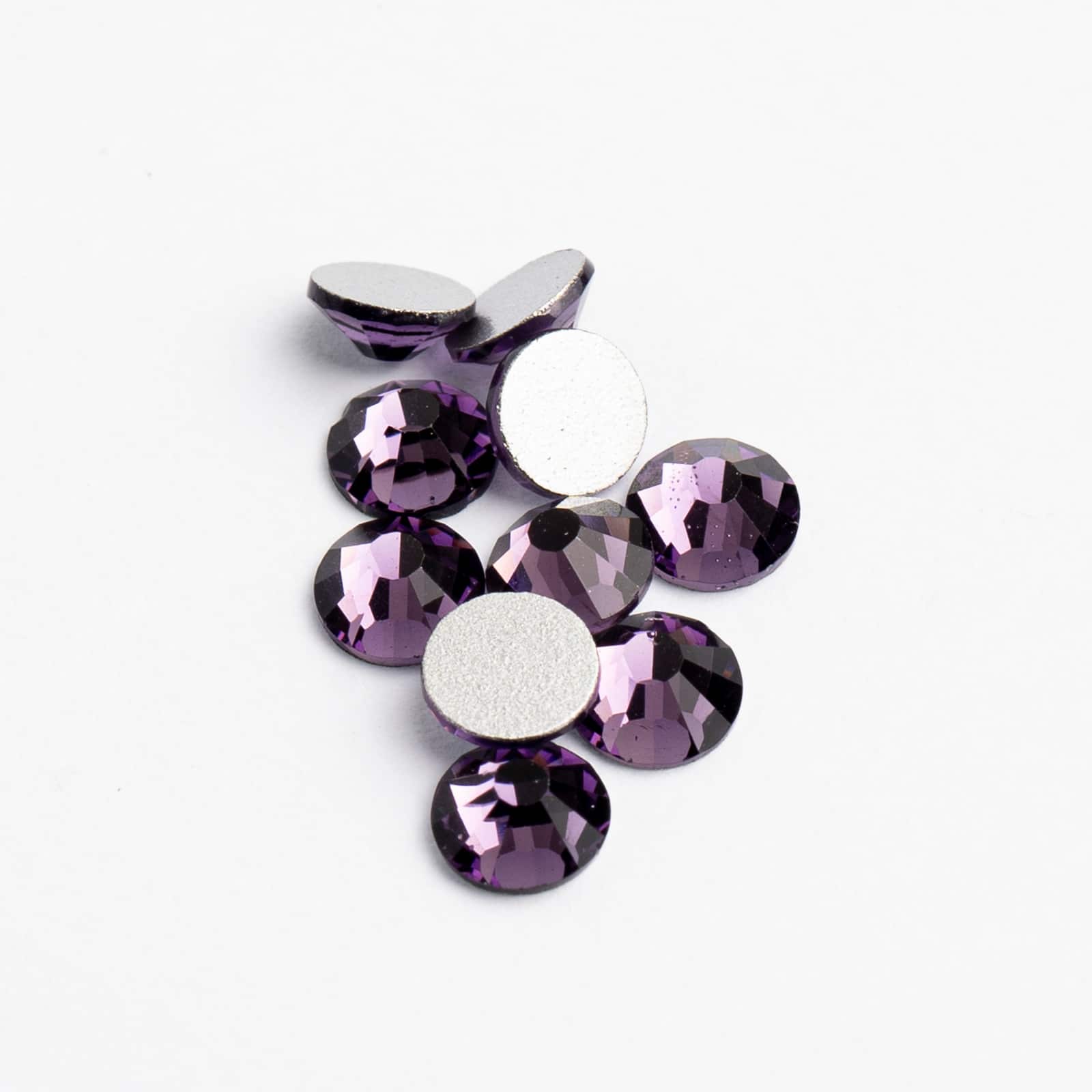 Crystal Lane DIY SS6 Round Glass Flatback Rhinestones, 1,440ct.