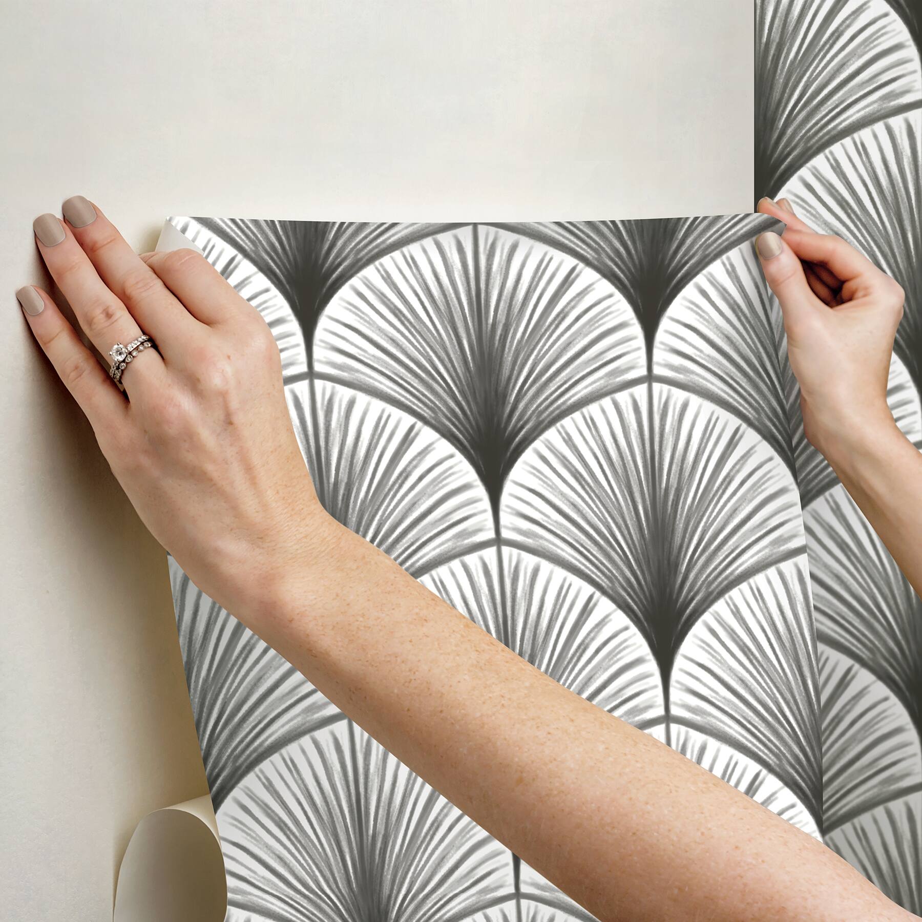 NuWallpaper Amari Gray Peel & Stick Wallpaper