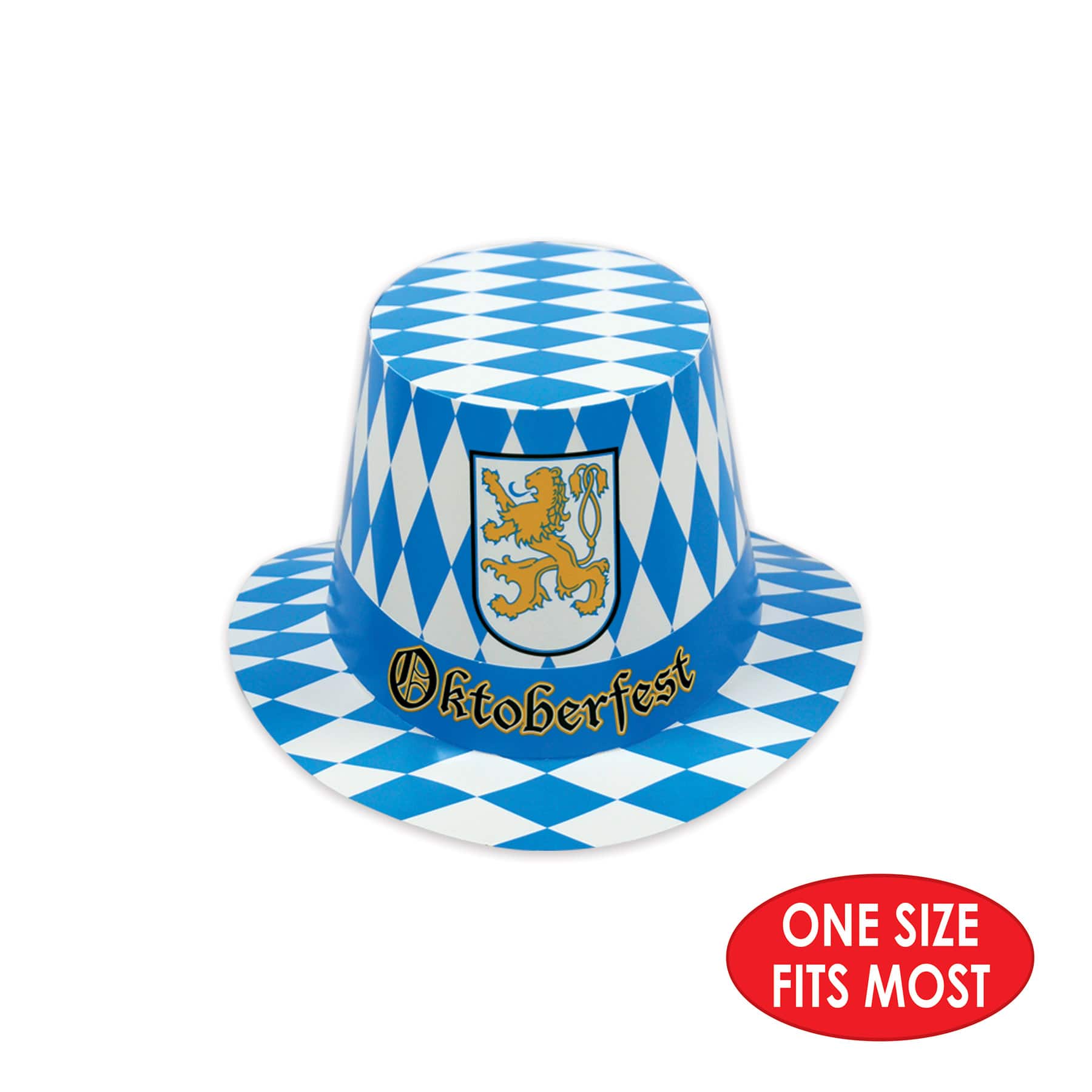 Beistle Blue & White Oktoberfest Hi-Hats, 5ct.