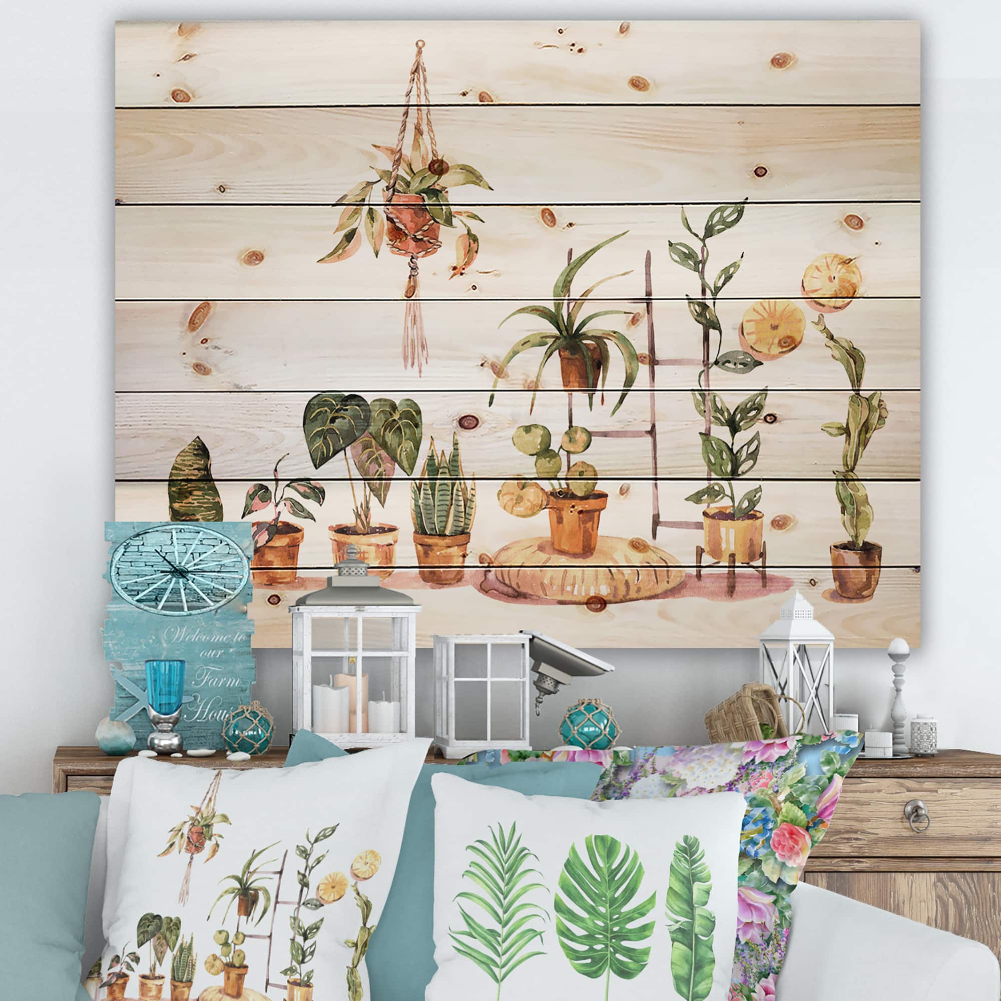Designart - Indoor House Plants Urban Jungle II