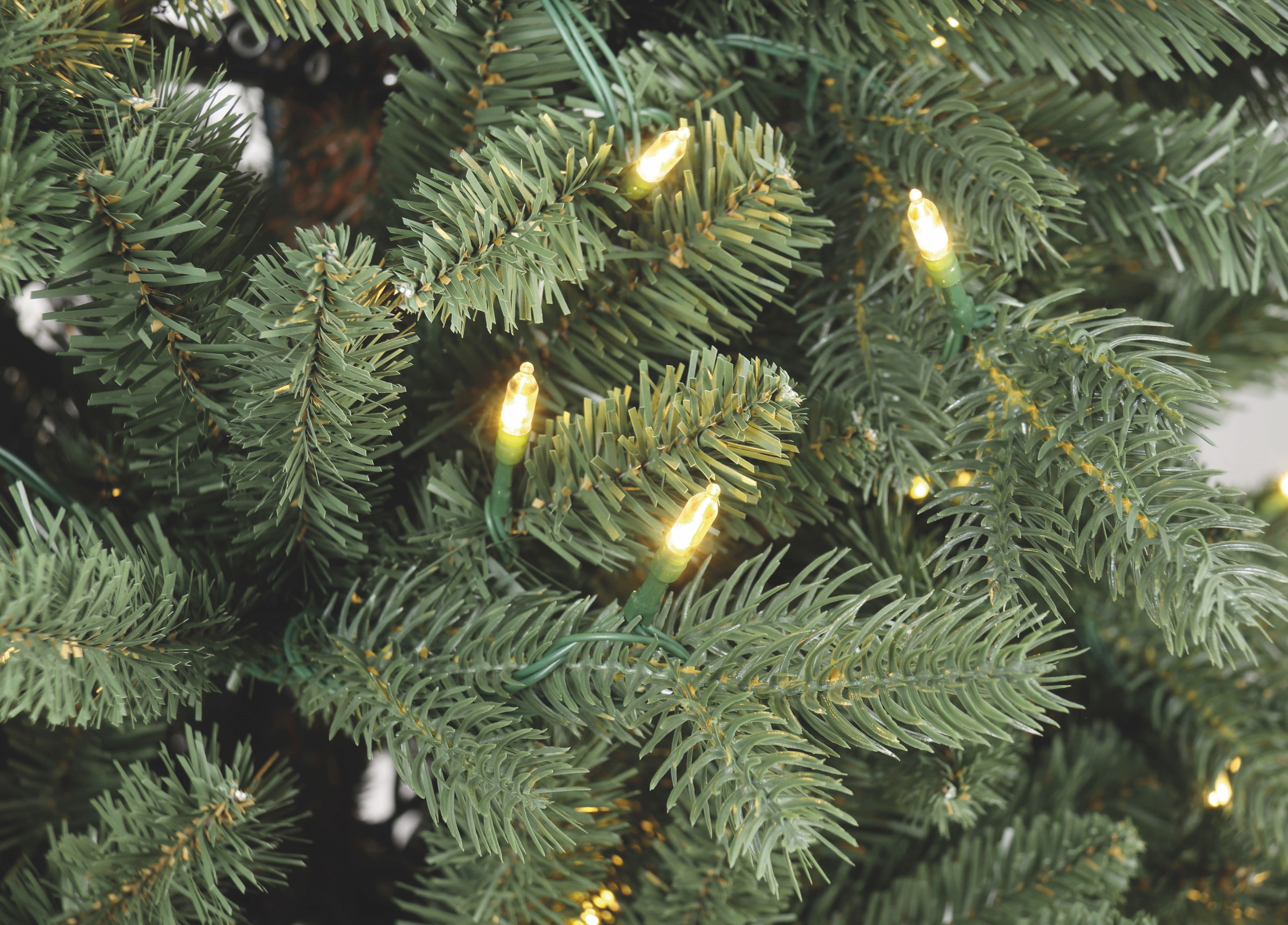 7.5ft. Pre-Lit Glenwood Slim Realistic Artificial Christmas Tree, Warm White LED Lights by Ashland®