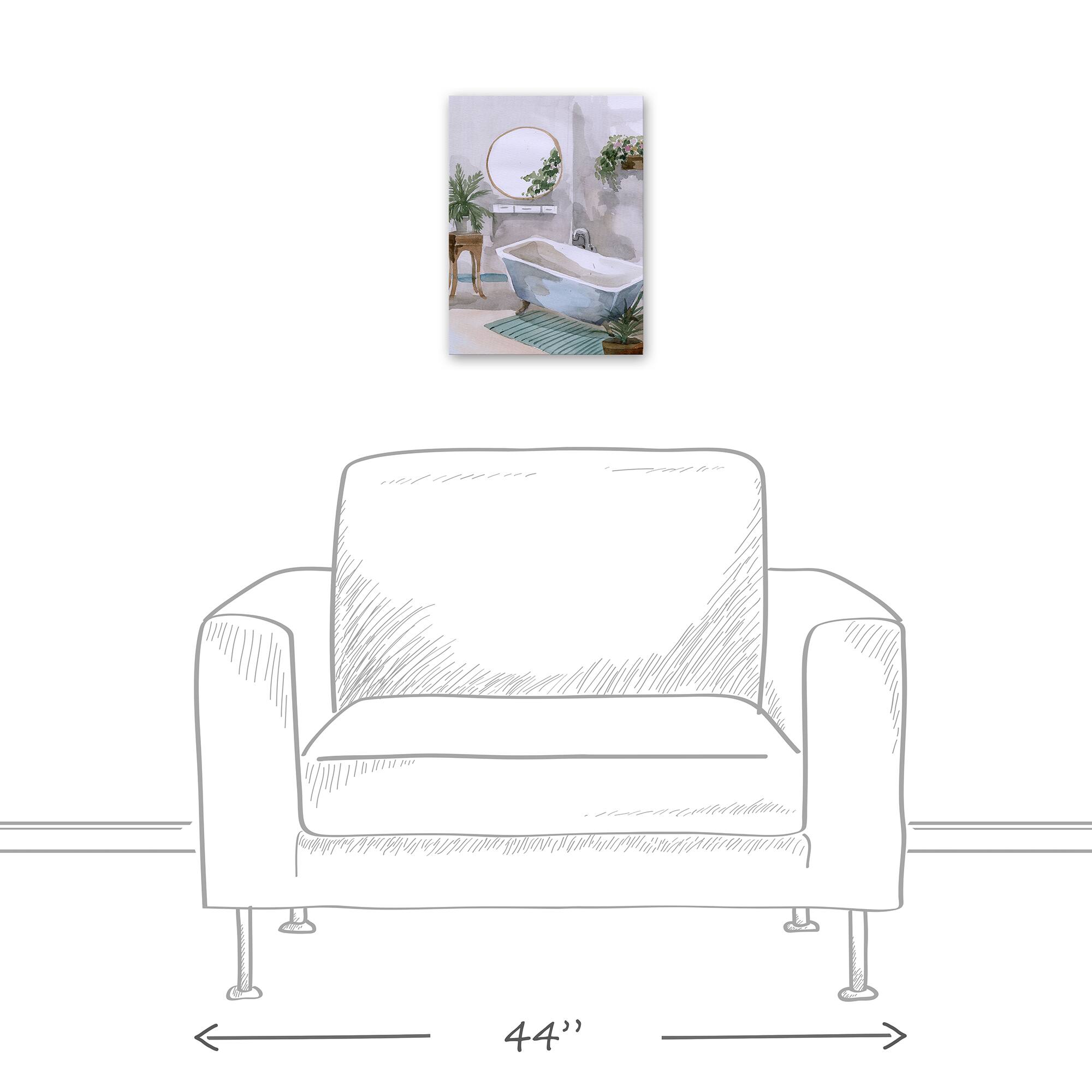 Soaker Tub 12" x 16" Canvas Wall Art