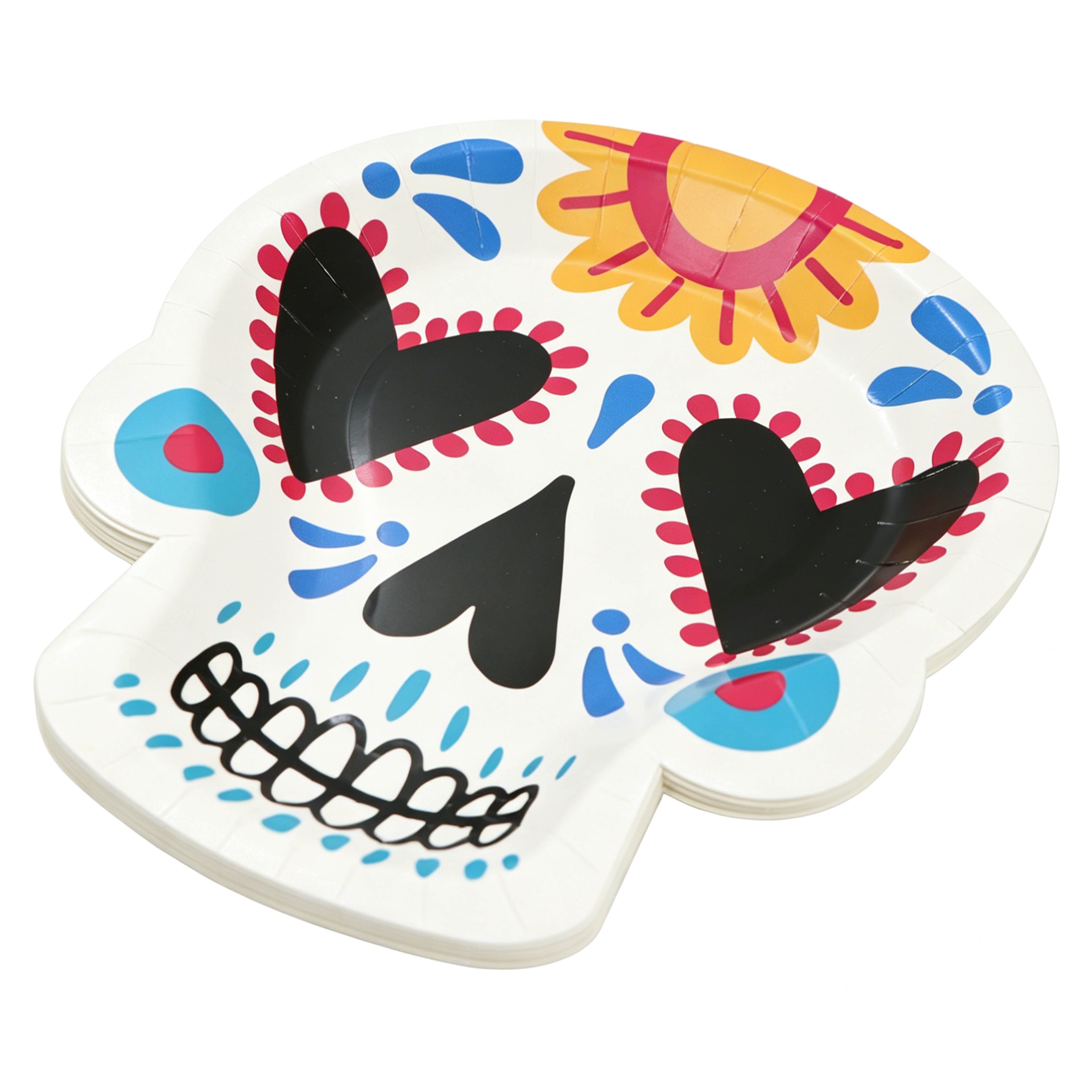 7" Skull with Heart Eyes Paper Plates, 10ct. by Ashland®