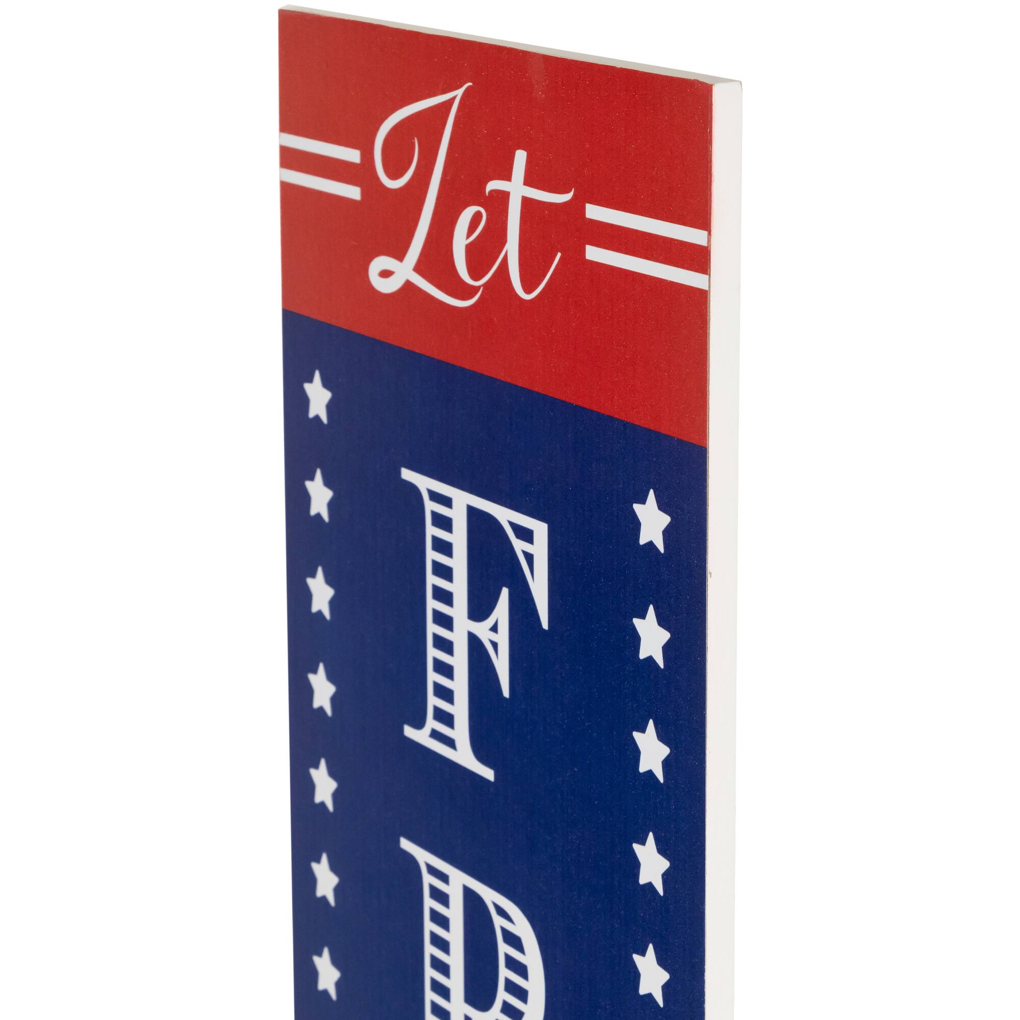 36" Let Freedom Ring Patriotic Wall Sign