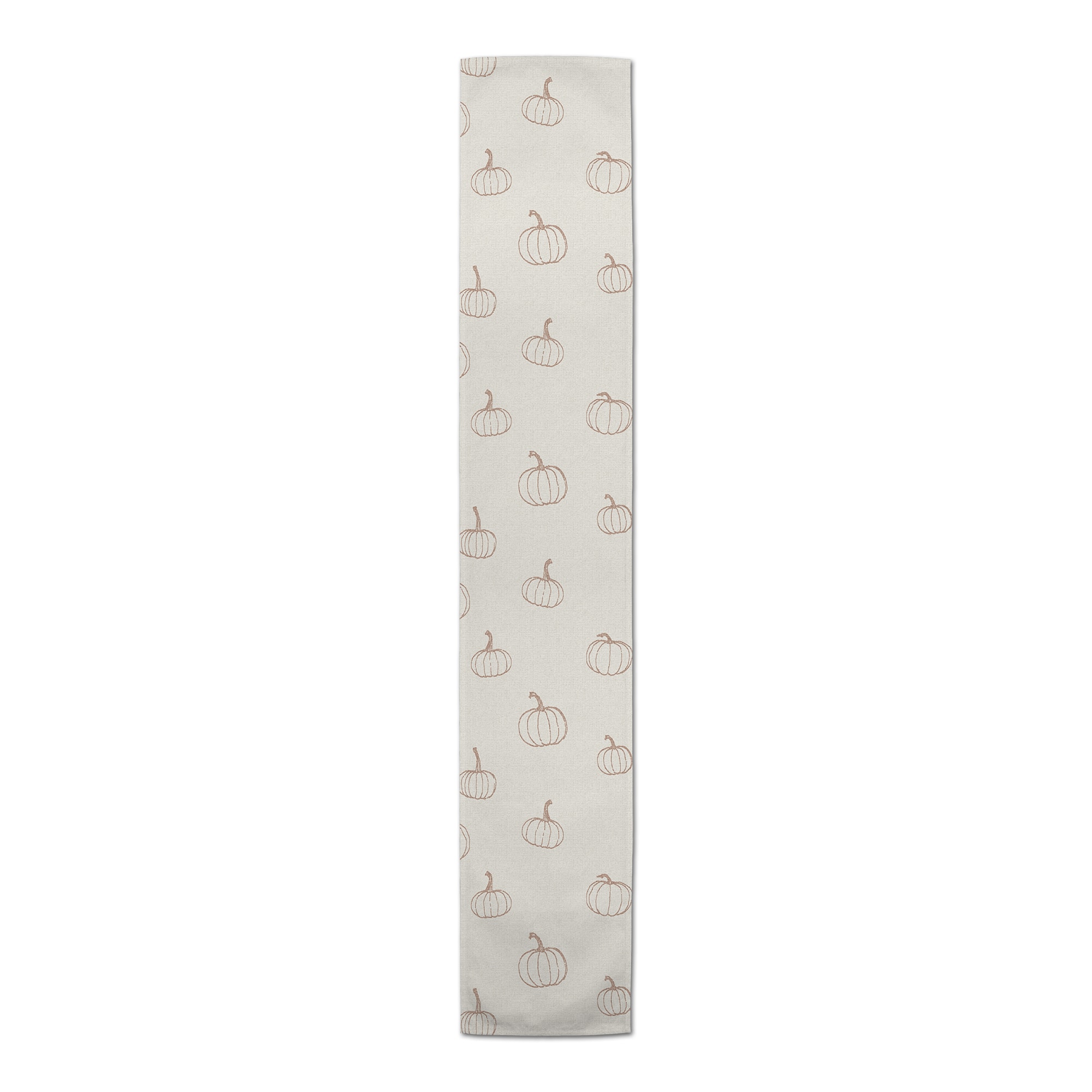 90" Dusty Rose Mini Pumpkin Pattern Cotton Twill Runner
