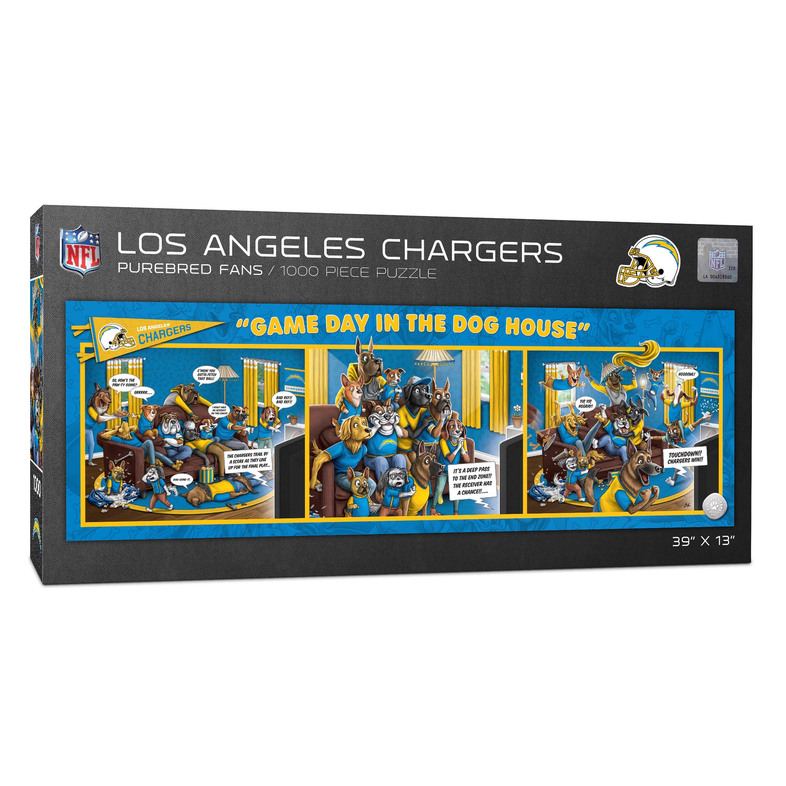 NFL Game Day in the Dog House 1,000 Piece Puzzle