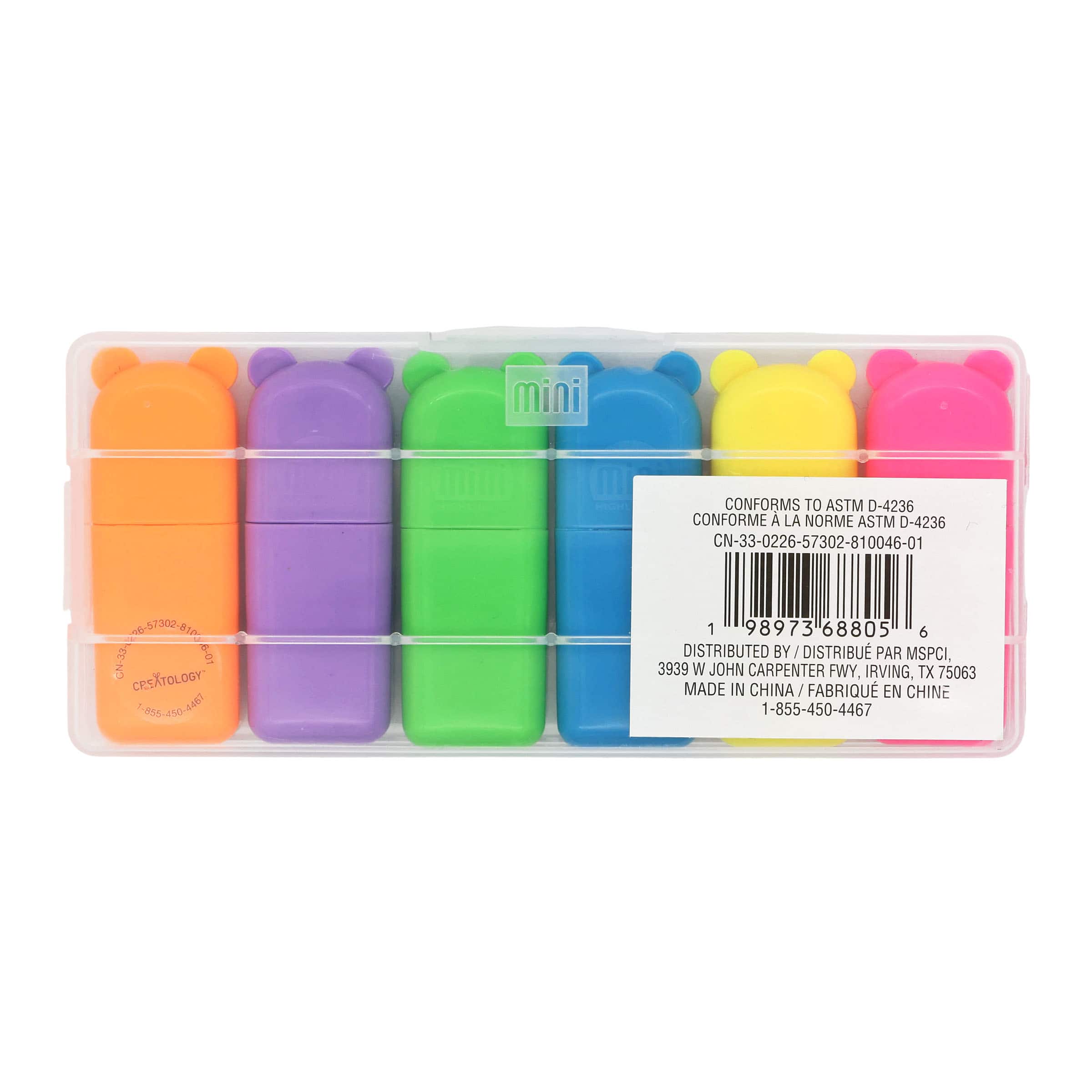 Treasure Box Mini Highlighters, 6ct. by Creatology™