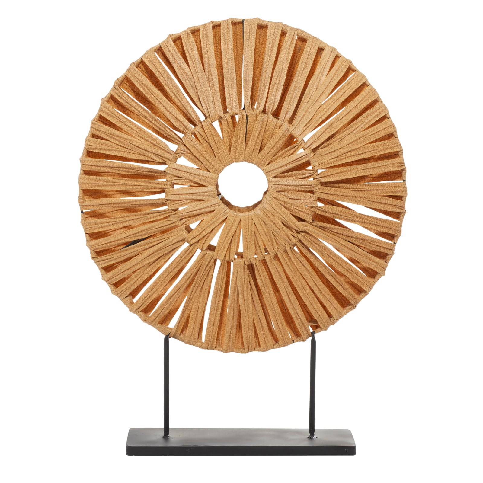 29" Tan Metal Natural Sculpture
