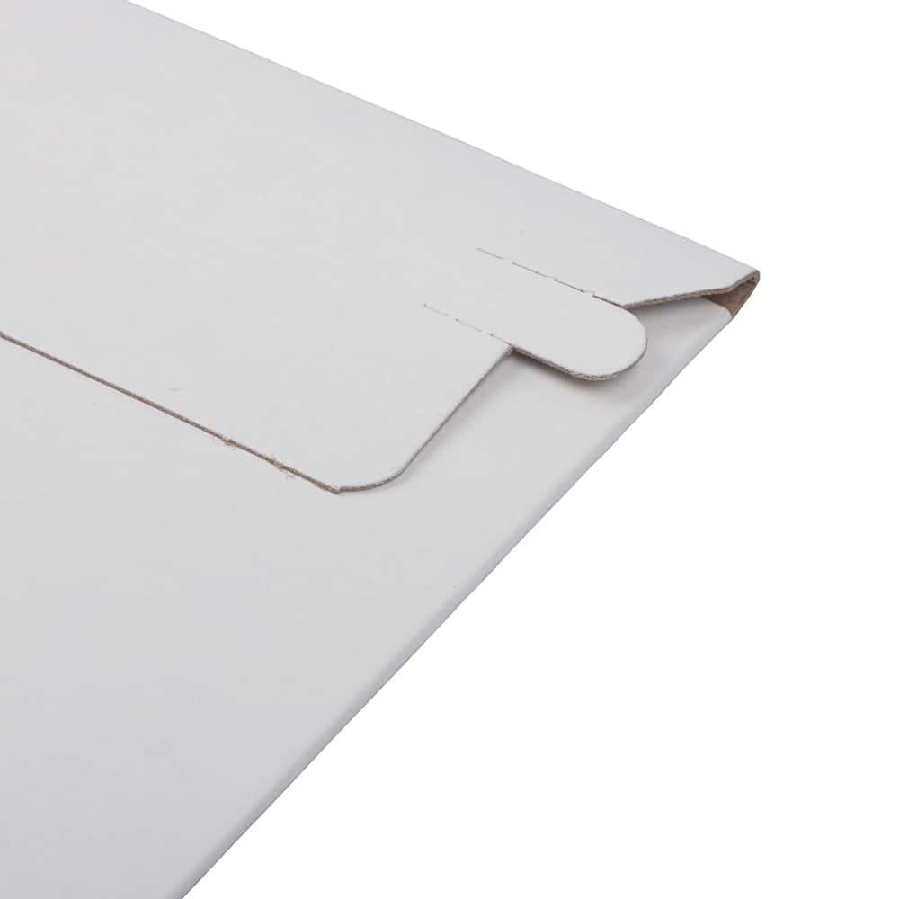 JAM Paper 7" x 9" White Flat Photo Mailer Peel & Seal Closure Envelopes, 6ct.