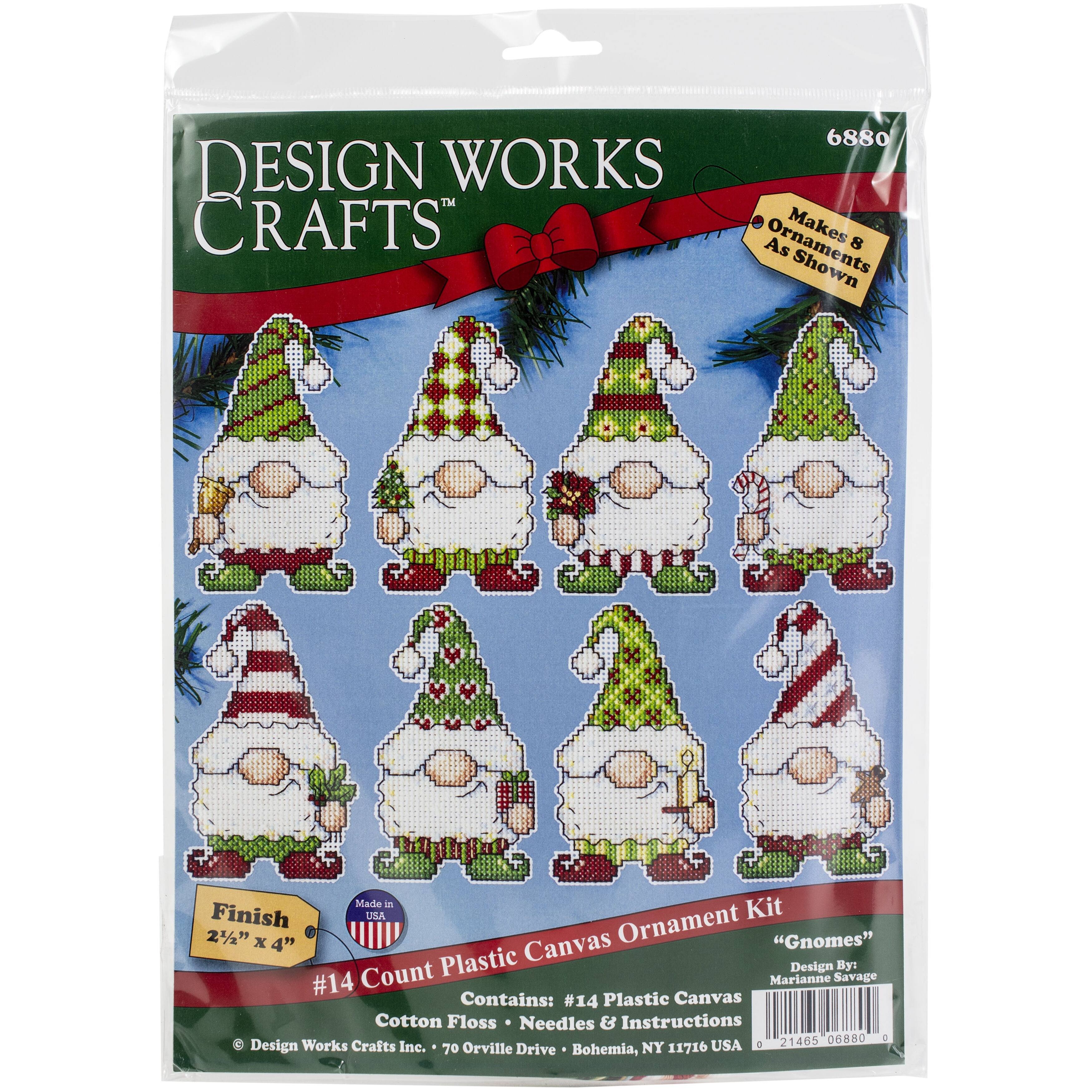 Design Works™ Gnome Plastic Canvas Ornament Kit