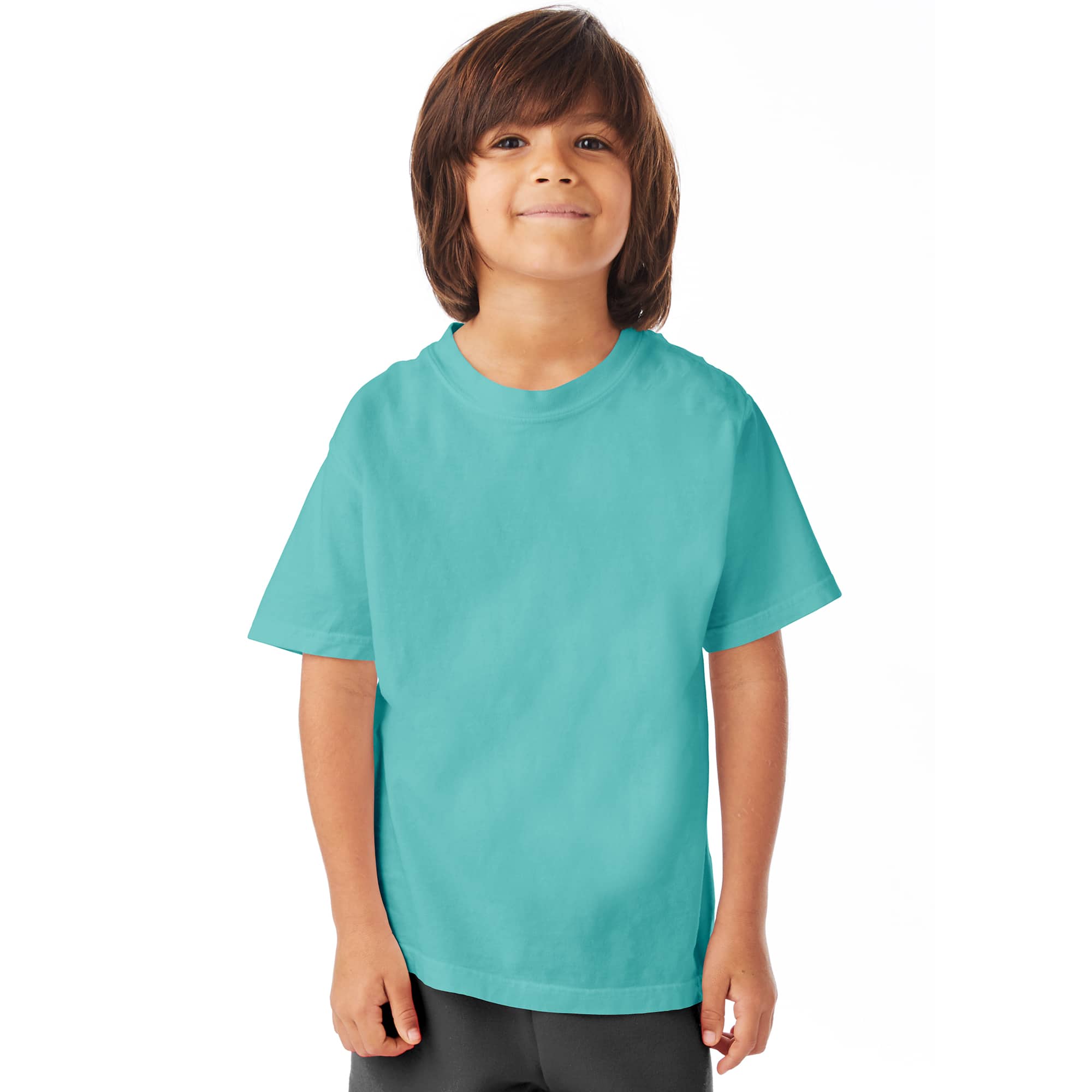 Hanes Boys X-Small Comfort Wash Garment Dyed Tee