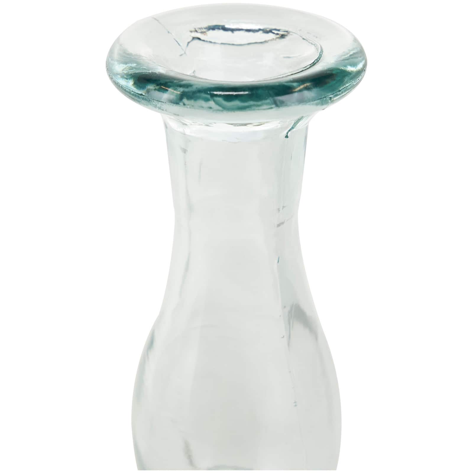 Clear Recycled Glass Candle Holder Set