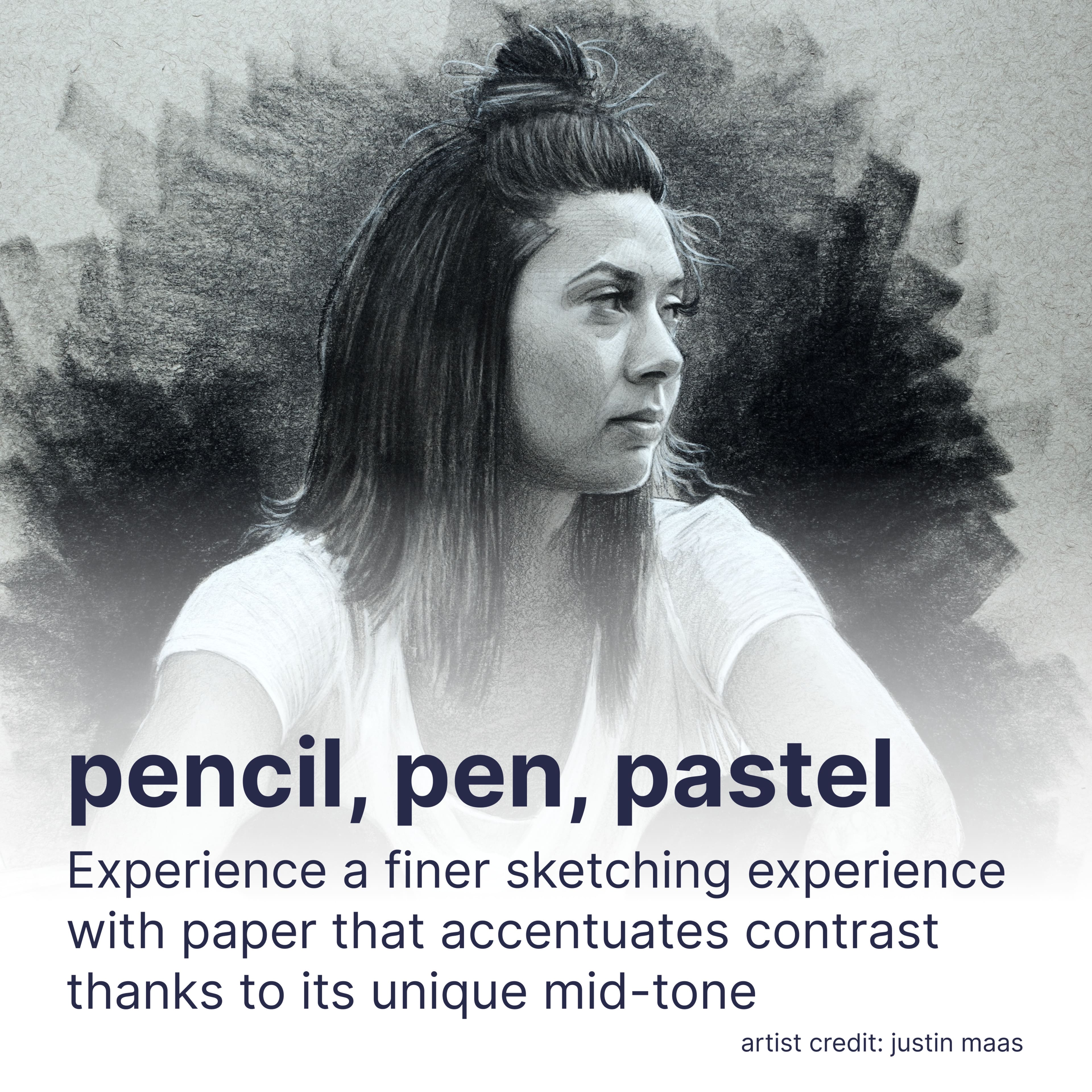 Strathmore® 400 Series Recycled Toned Gray Sketch Paper Pad