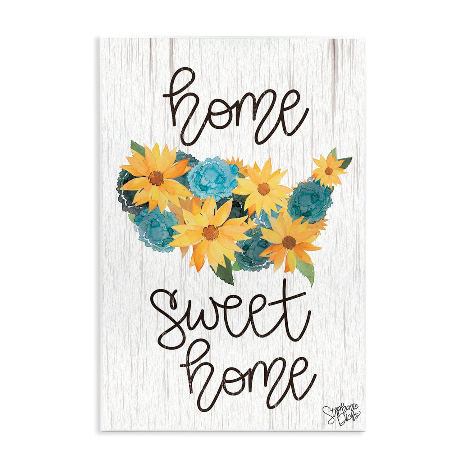Stupell Industries Floral Americana Phrase Wall Plaque Art