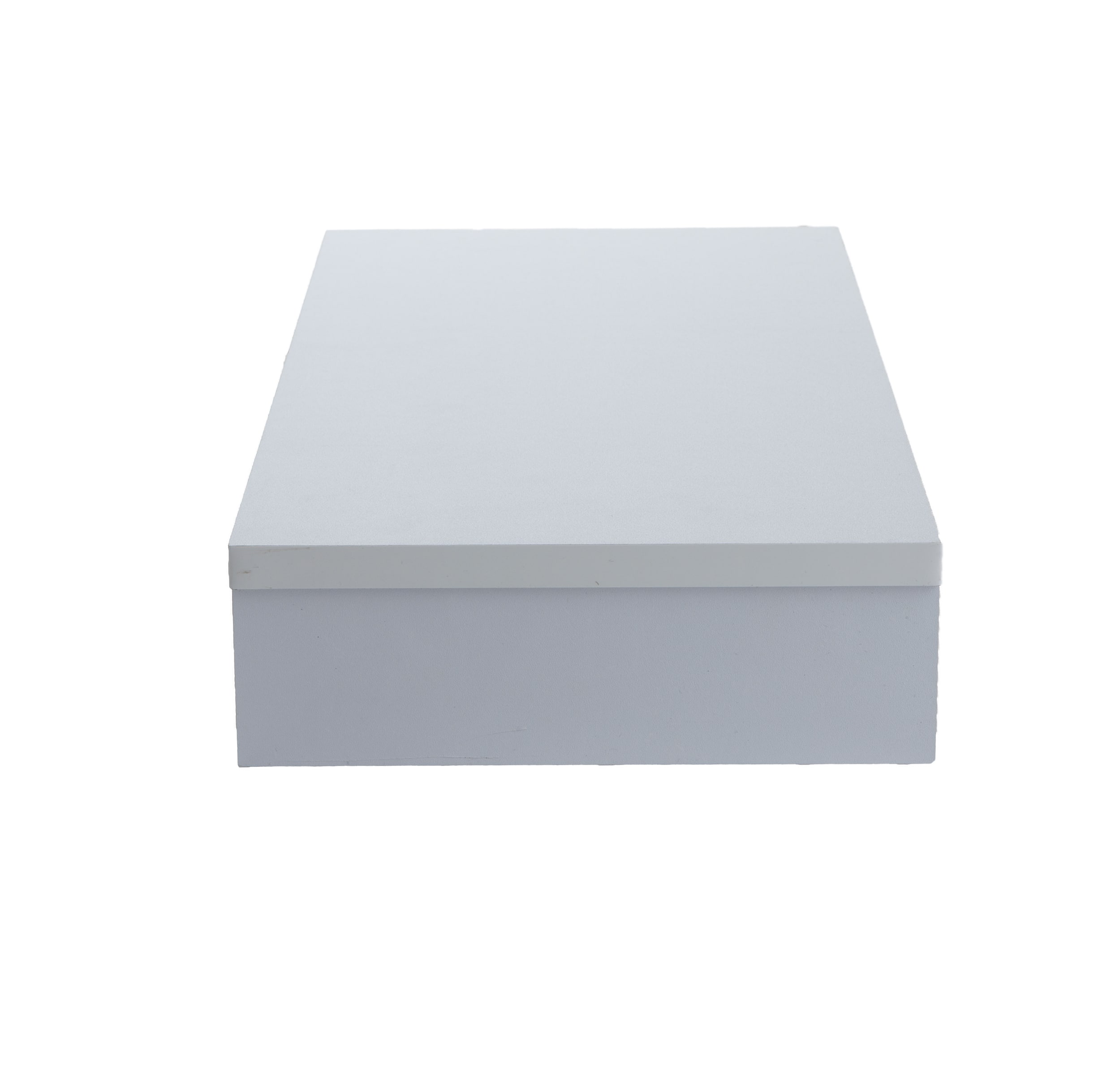 Mind Reader White Wooden Monitor Stand Riser