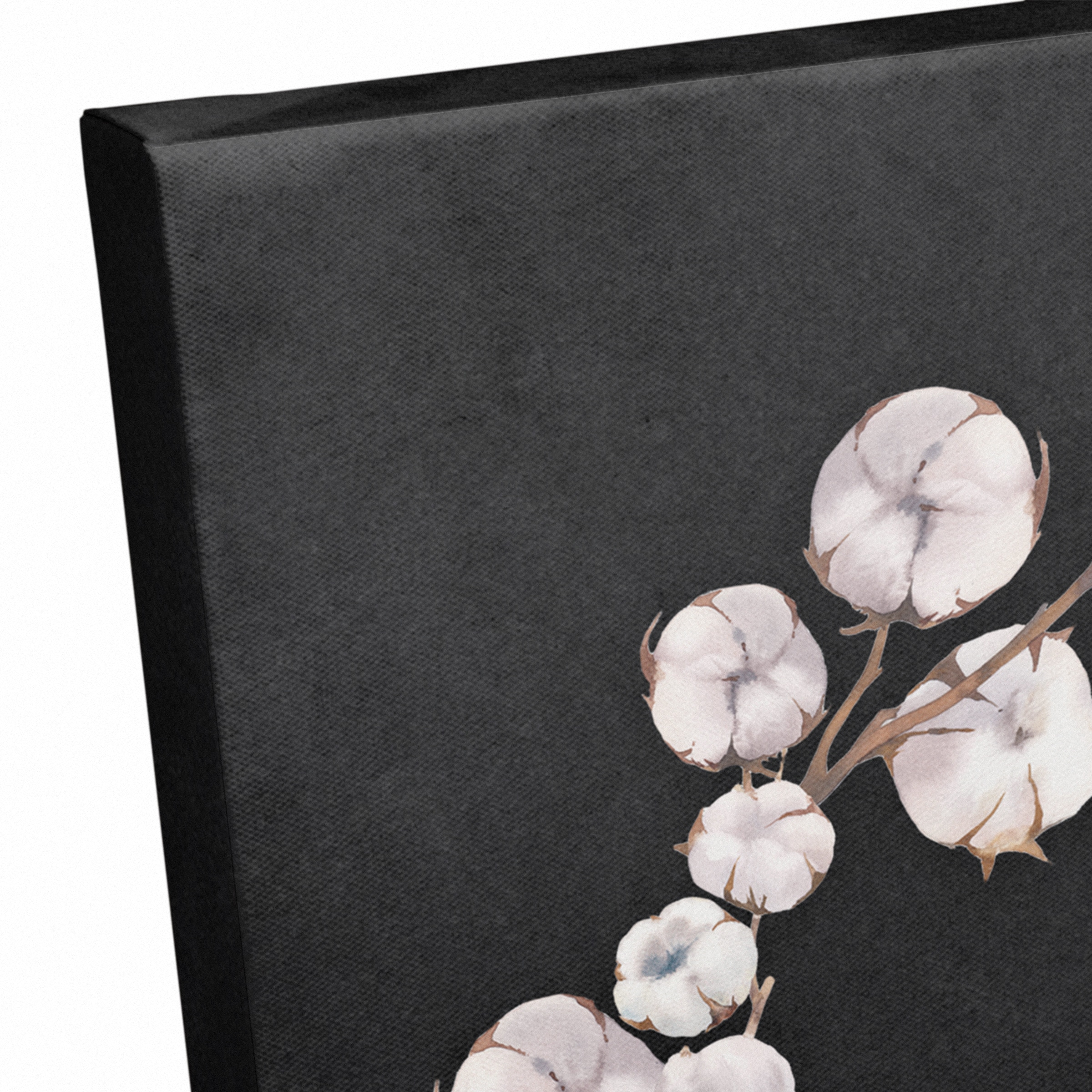 Our Nest Cotton Wreath Canvas Art