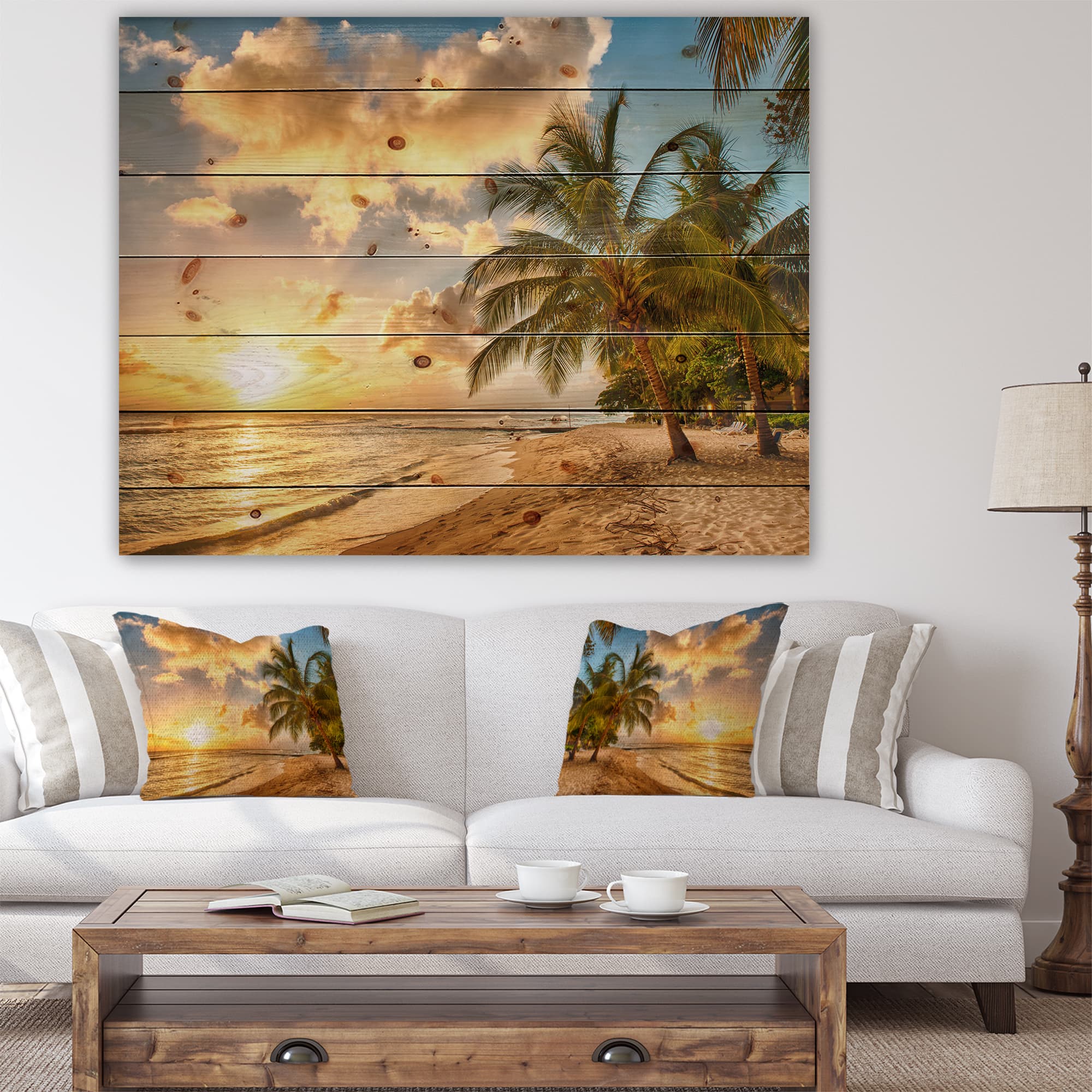 Designart - Gorgeous Beach of Island Barbados