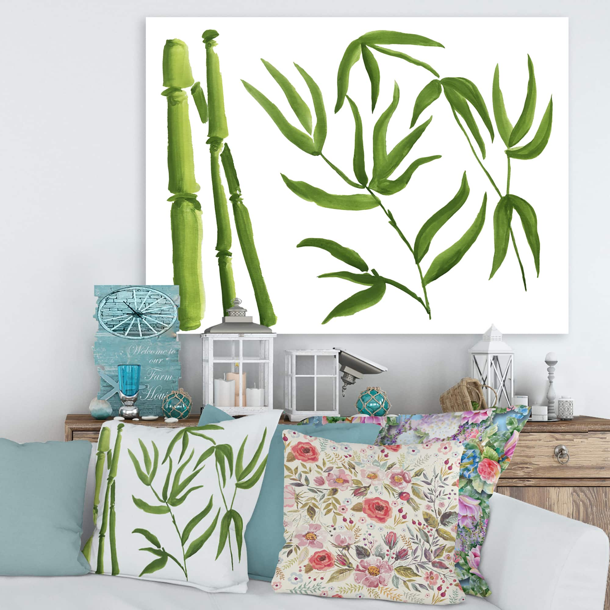 Designart - Bamboo Branches In The Forest IV